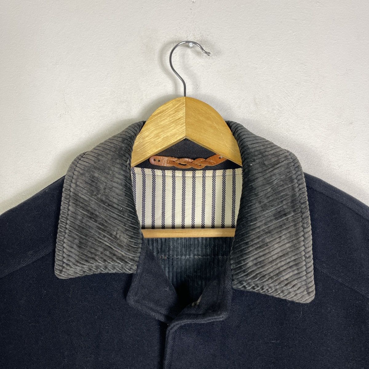 Ermenegildo Zegna Vintage Ermenegildo Zegna Corduroy Collar Wool Chore Jacket Size US M / EU 48-50 / 2 - 5 Thumbnail