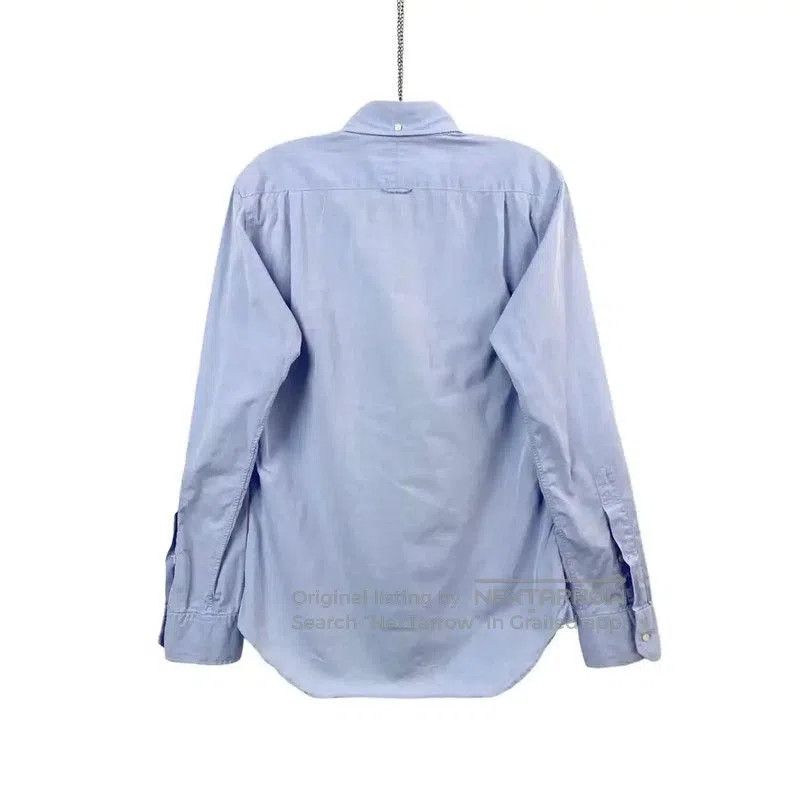 Thom Browne Thom Browne Blue Cotton Long Sleeve Shirt . Size US M / EU 48-50 / 2 - 2 Thumbnail