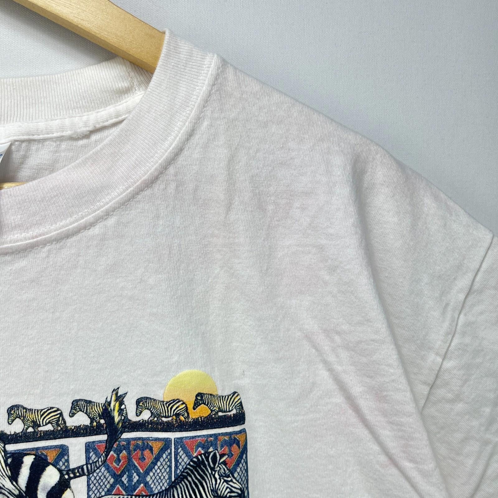 Vintage Vintage Zebra Horse Nature Animal T-Shirt Large Size US L / EU 52-54 / 3 - 5 Thumbnail