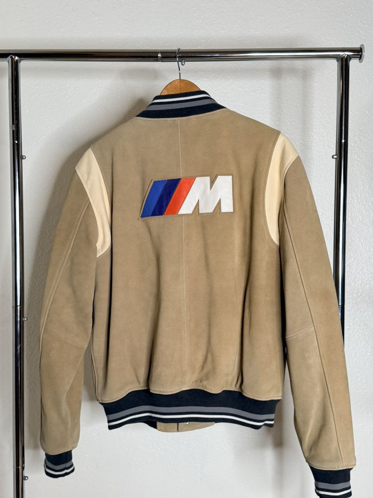 BMW × Kith KITH x BMW Beige Varsity Jacket Size US M / EU 48-50 / 2 - 2 Thumbnail