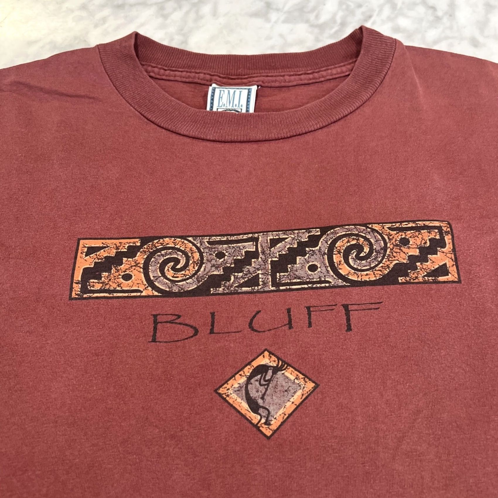 Vintage VINTAGE Bluff Utah Southwestern T Shirt Large Kokopelli Geometric Cotton Size US L / EU 52-54 / 3 - 2 Thumbnail