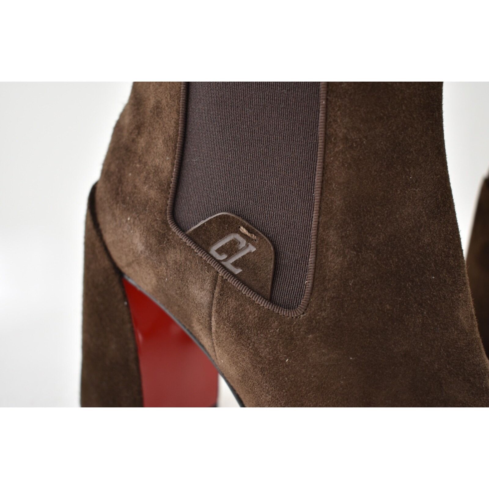 Christian Louboutin Christian Louboutin Turelastic 85 Cosme Brown Block Heel Size US 10.5 / IT 40.5 - 6 Thumbnail