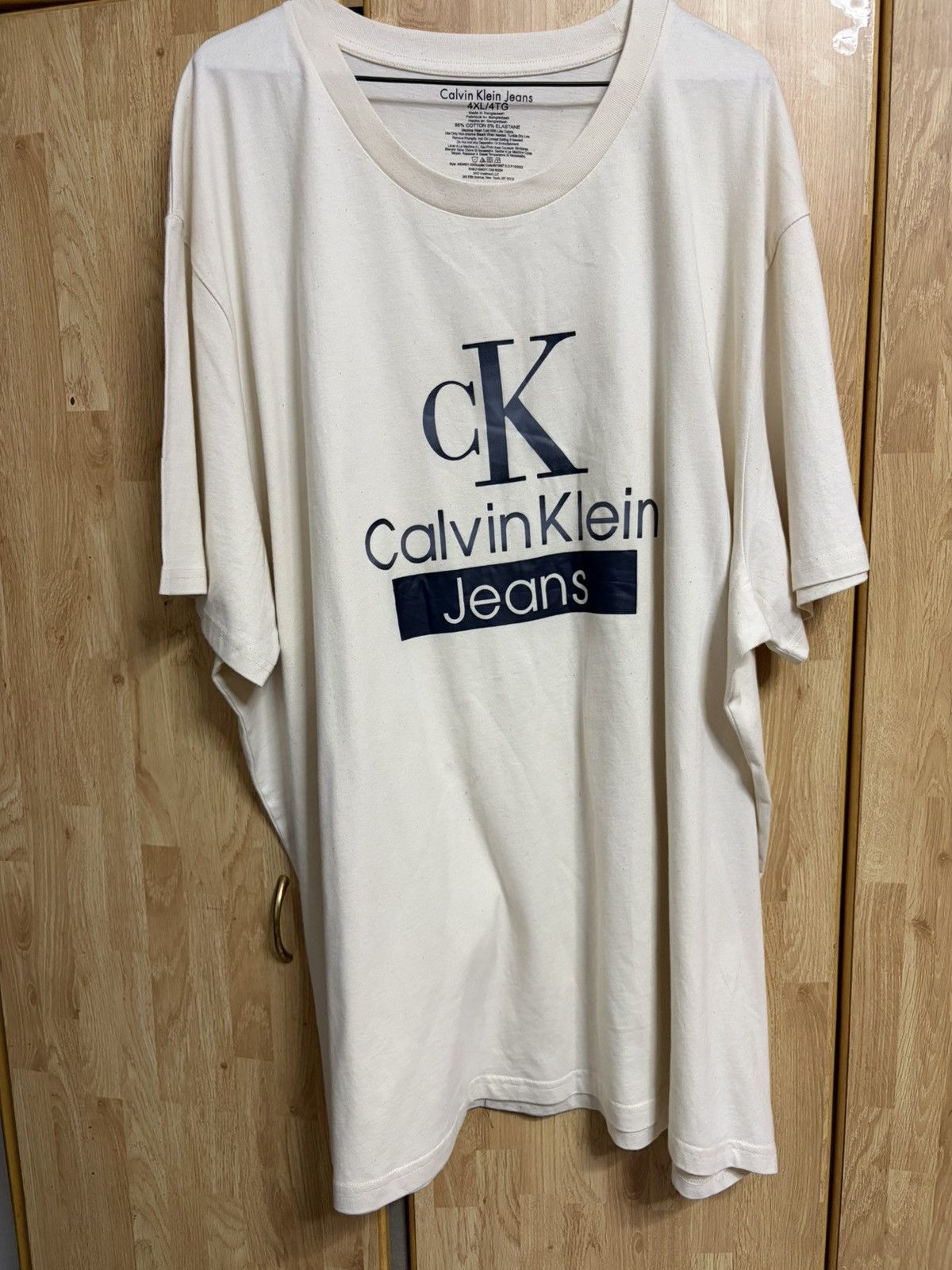 4xl Ck T-Shirt in White, Men's (Size Xxl)