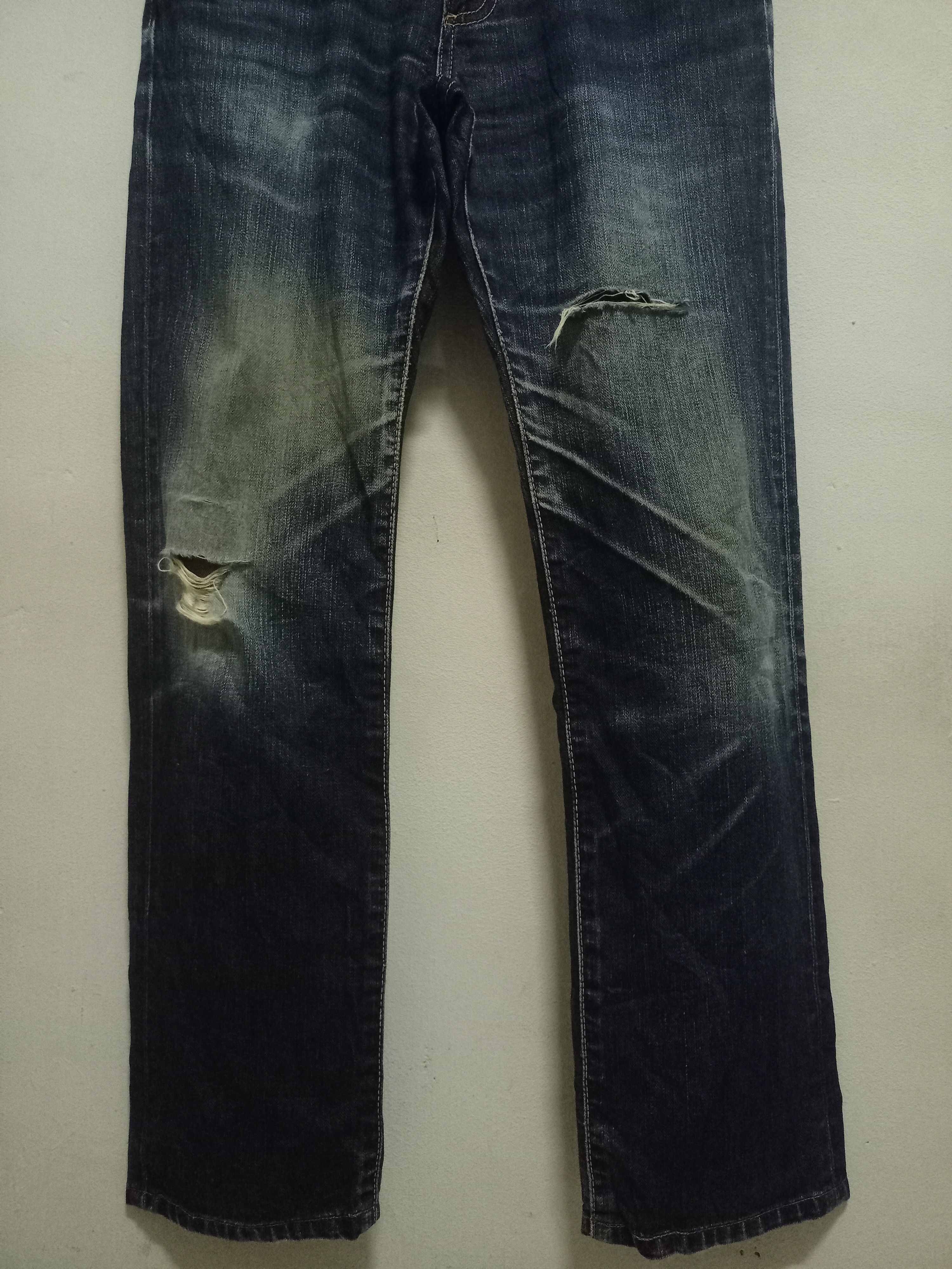 Vintage Wrangler Indigo Mud Wash Distressed Jeans 29x29