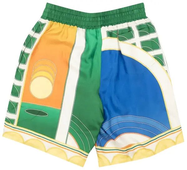 Casablanca o1mle0326 Drawstring Shorts Reve De Tennis in Multicolor Size US 34 / EU 50 - 2 Thumbnail