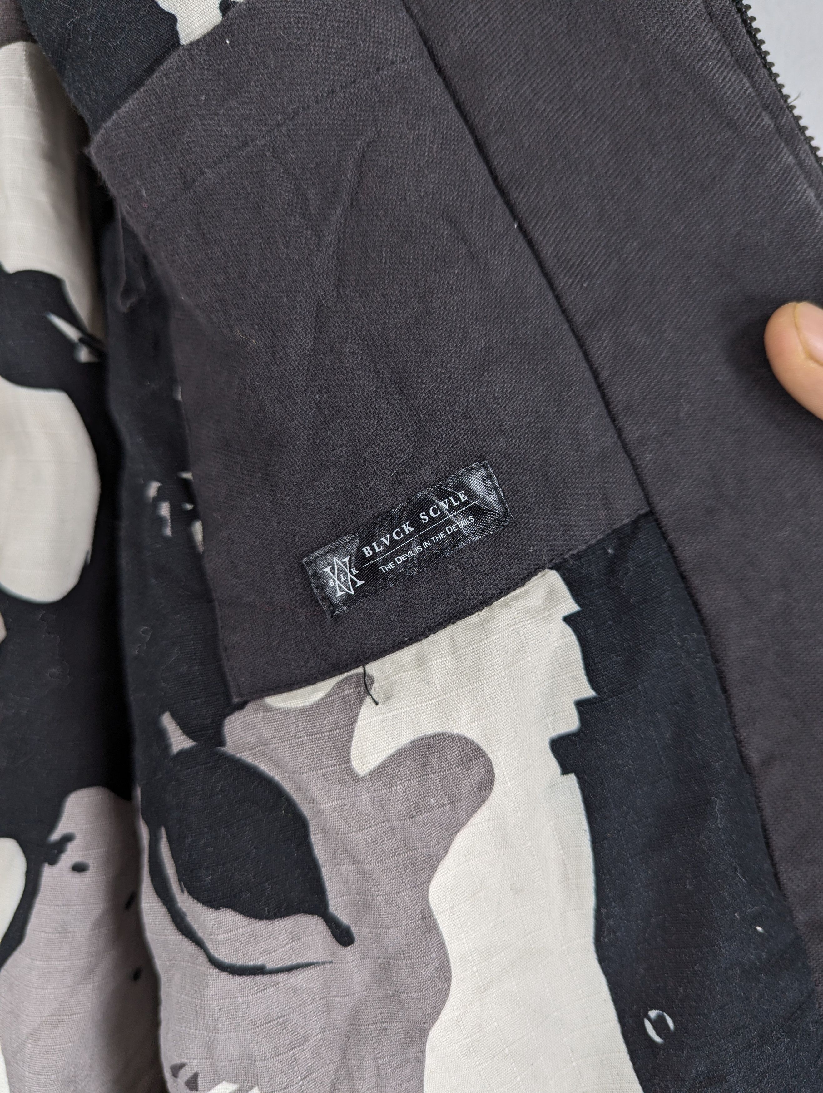 Black Scale Black Scale FADED Bomber Zipper Jacket Size US M / EU 48-50 / 2 - 12 Thumbnail