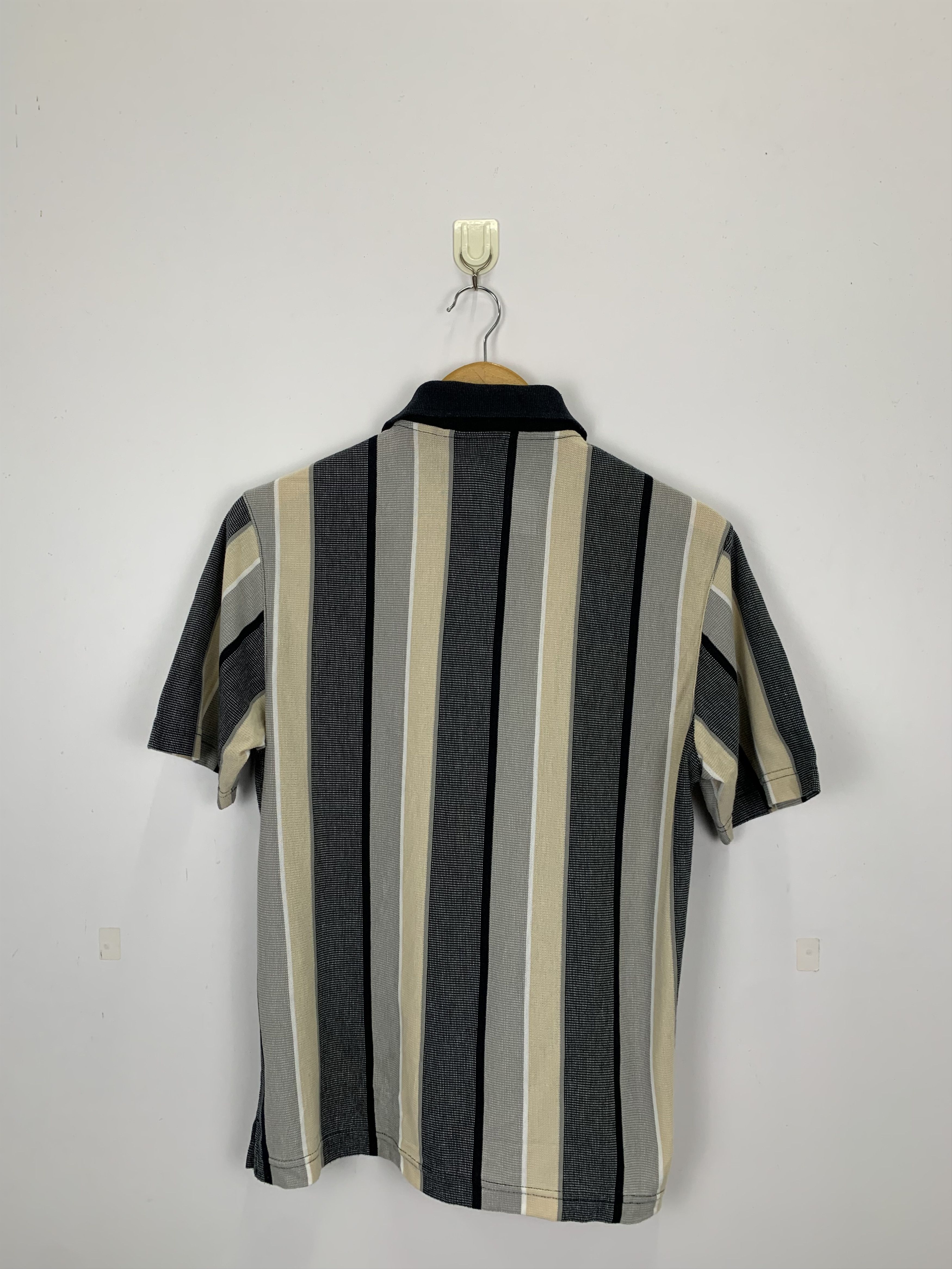 Kansai Yamamoto Vintage Kansai Yamamoto Striped Polo Tee TA0209 Size US M / EU 48-50 / 2 - 3 Thumbnail