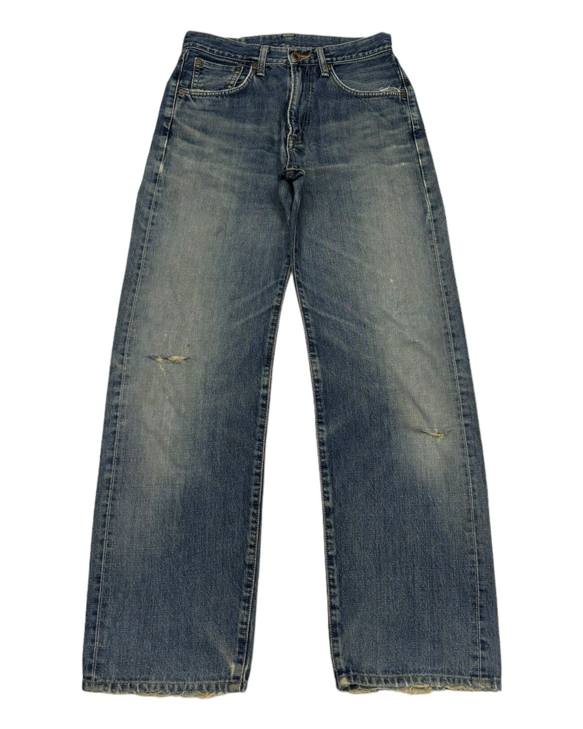 Edwin VINTAGE EDWIN 505x SELVEDGE BAGGY DISTRESS DENIM JEANS Size US 28 / EU 44 - 3 Thumbnail