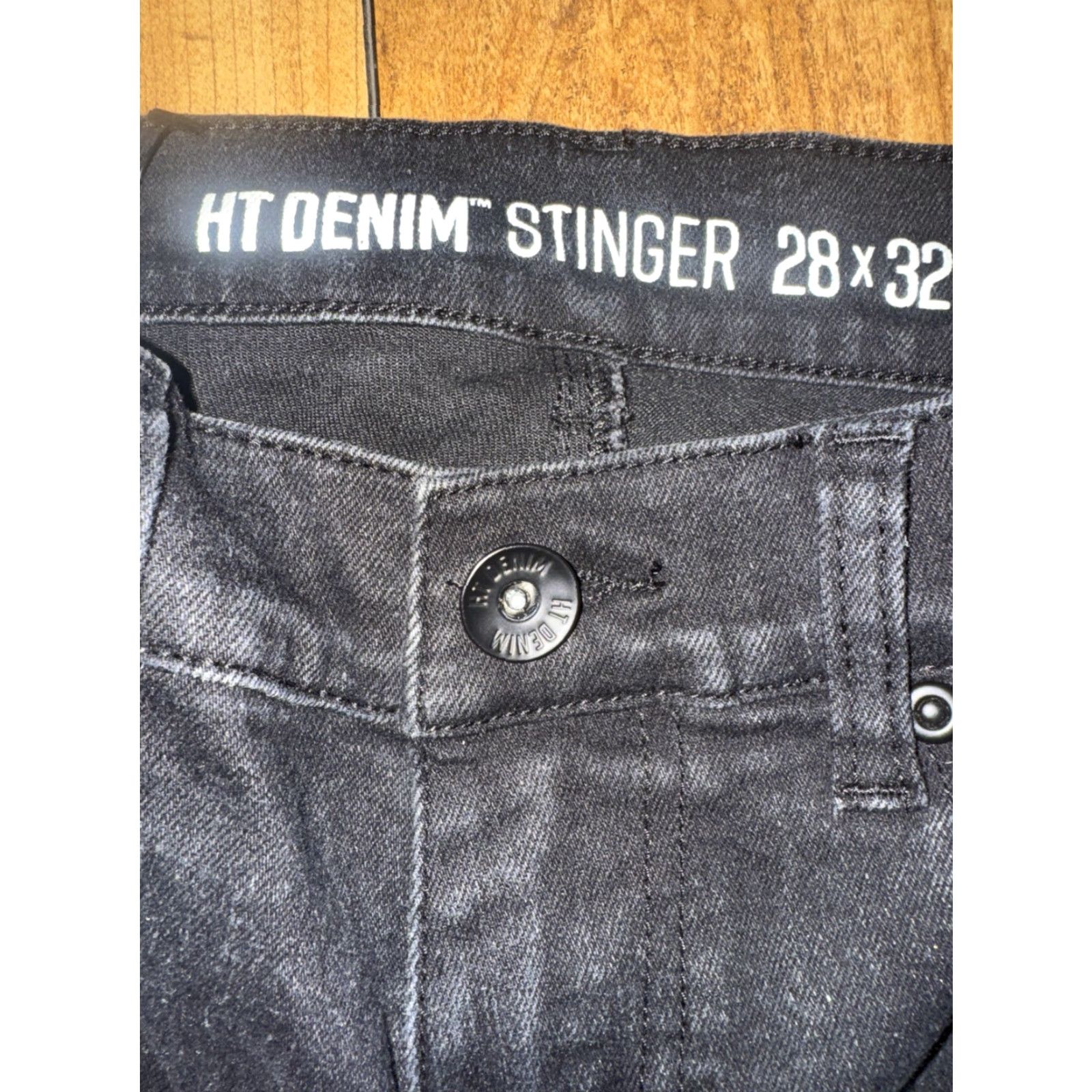 Hot Topic VINTAGE Hot Topic Stinger Jeans Denim Patchwork Plaid Zipper Black Red 28x32 Punk 90s 80s Mens Slim) Size US 28 / EU 44 - 4 Thumbnail