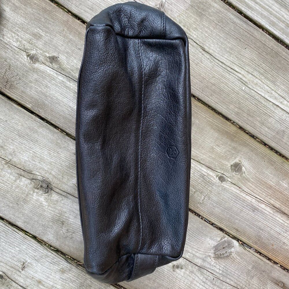 Vintage In Pell Italy Leather Bag Black