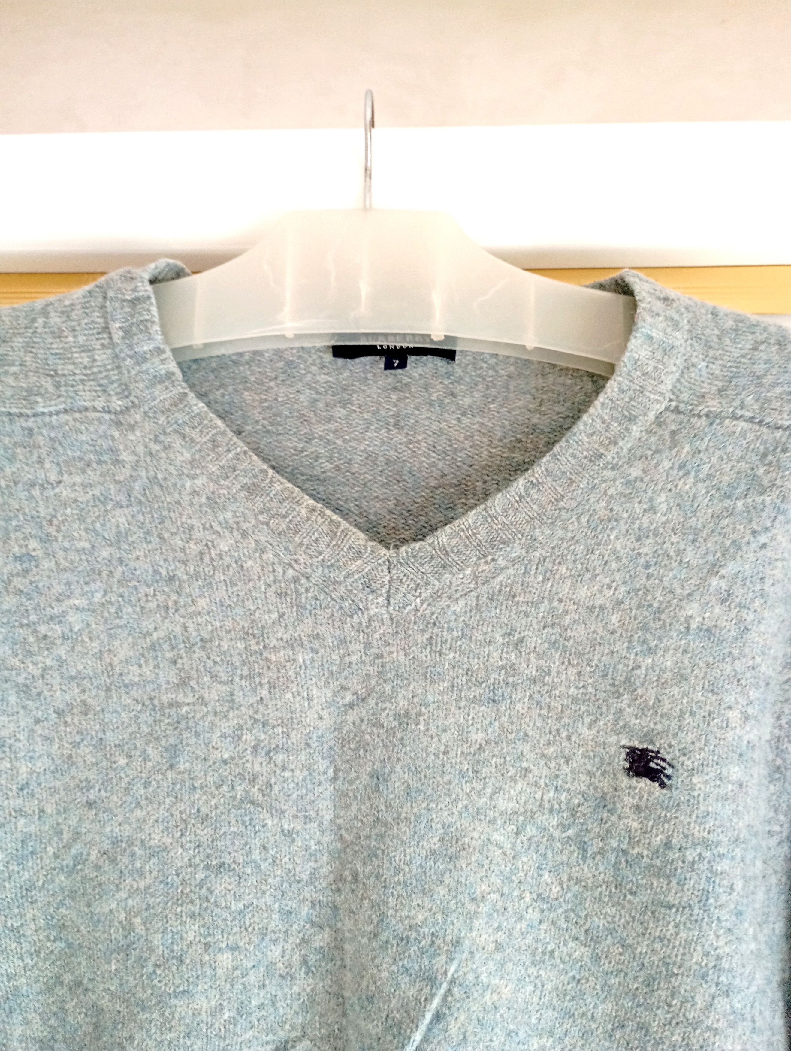 Burberry VINTAGE BURBERRY LONDON GRAY WOOL SWEATER Size US M / EU 48-50 / 2 - 2 Thumbnail