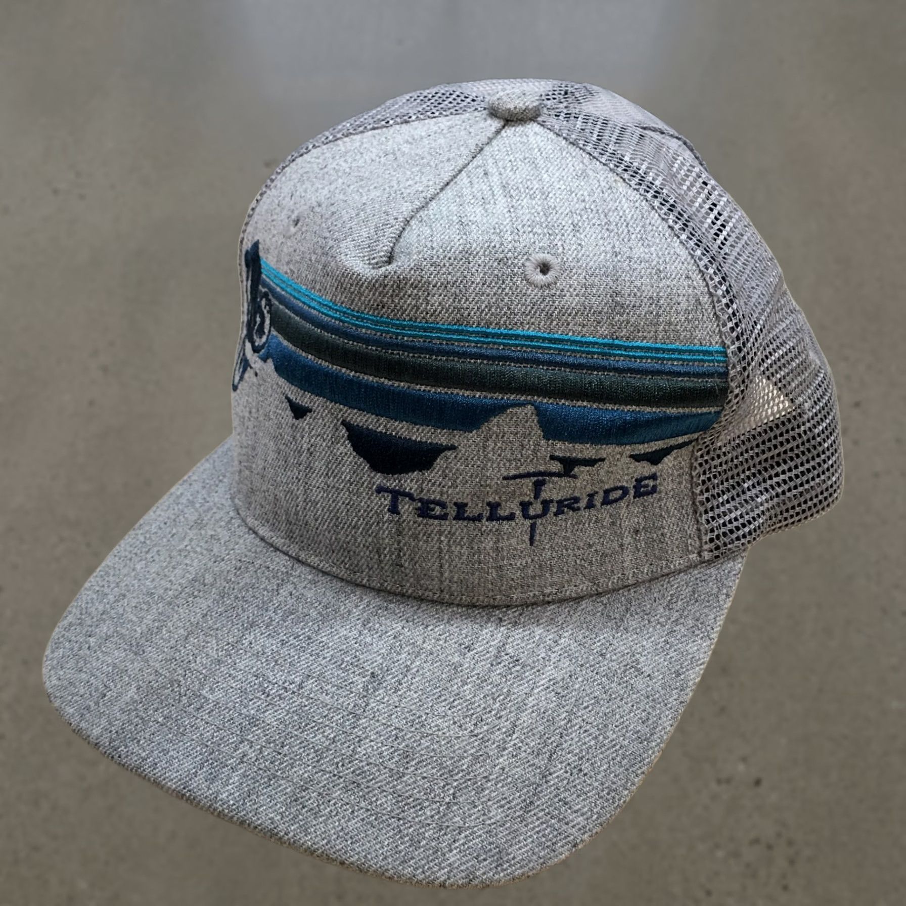 Logo 7 Locale Outdoor Trucker Hat Mens Gray OS Adjustable Embroidered Logo Size ONE SIZE - 1 Thumbnail
