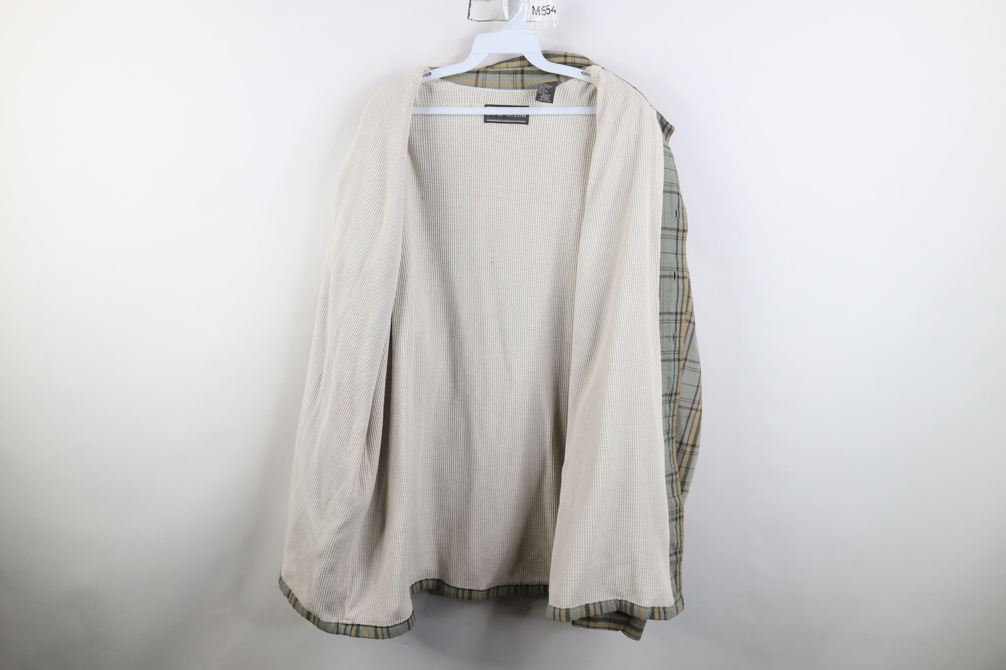 Vintage Vintage 90s Streetwear Waffle Lined Flannel Shirt Jacket Size US XL / EU 56 / 4 - 10 Thumbnail