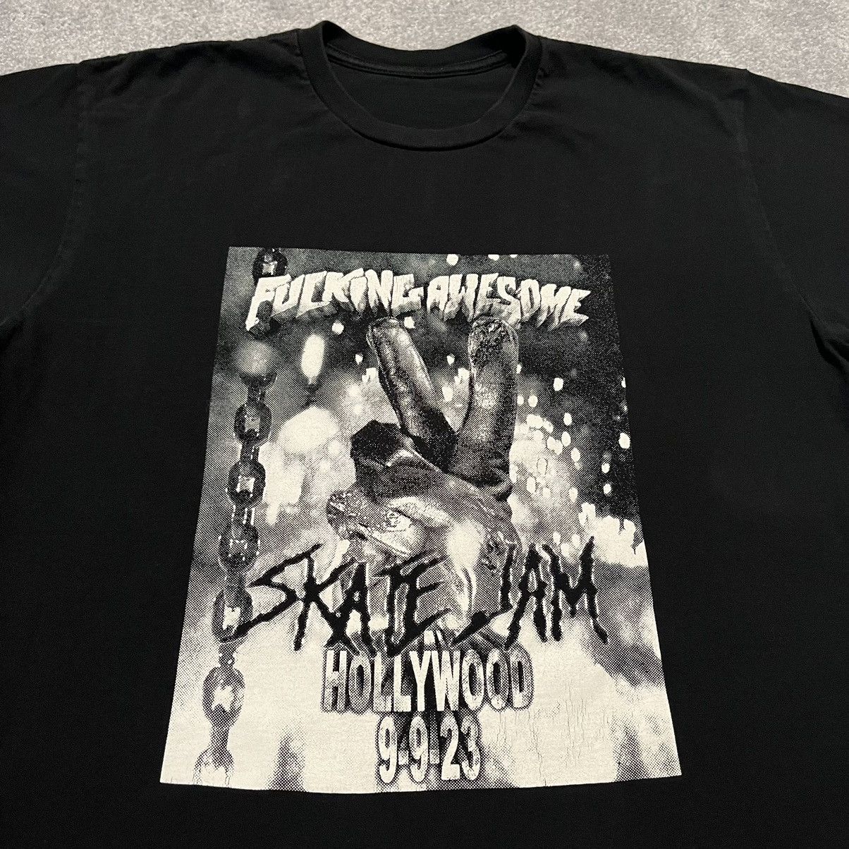 Rare Fucking Awesome Skate Jam II Hollywood 9/9 2023 T Shirt