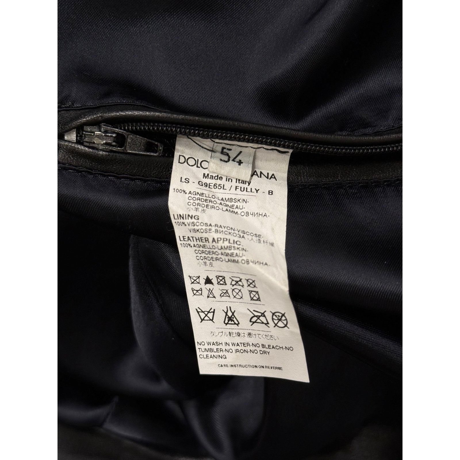 Dolce & Gabbana 2000s Dolce & Gabbana leather bomber jacket Size US L / EU 52-54 / 3 - 8 Thumbnail