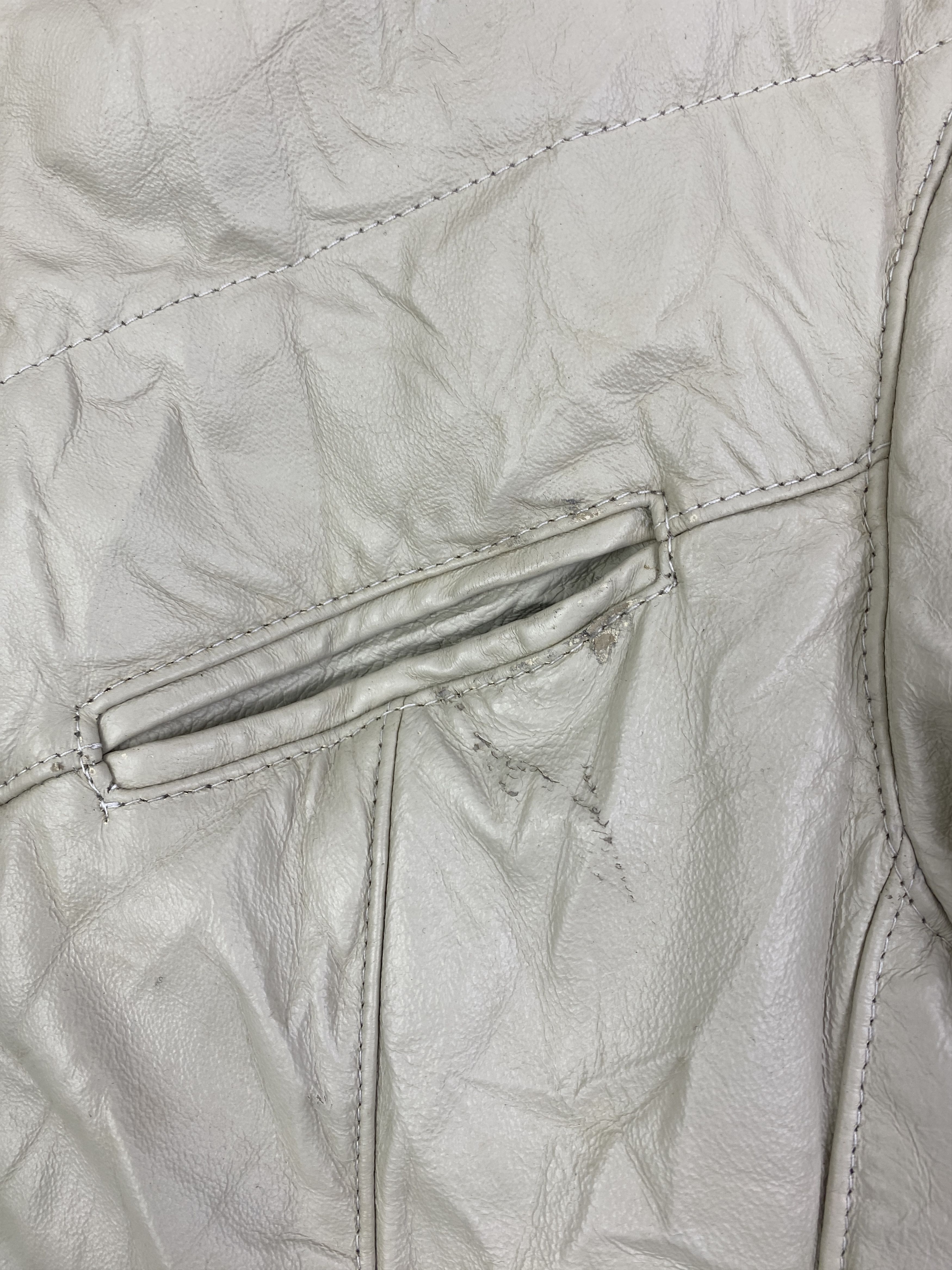 Other Vintage Roberto Massini Distressed Leather Jacket J0127 Size US L / EU 52-54 / 3 - 7 Thumbnail