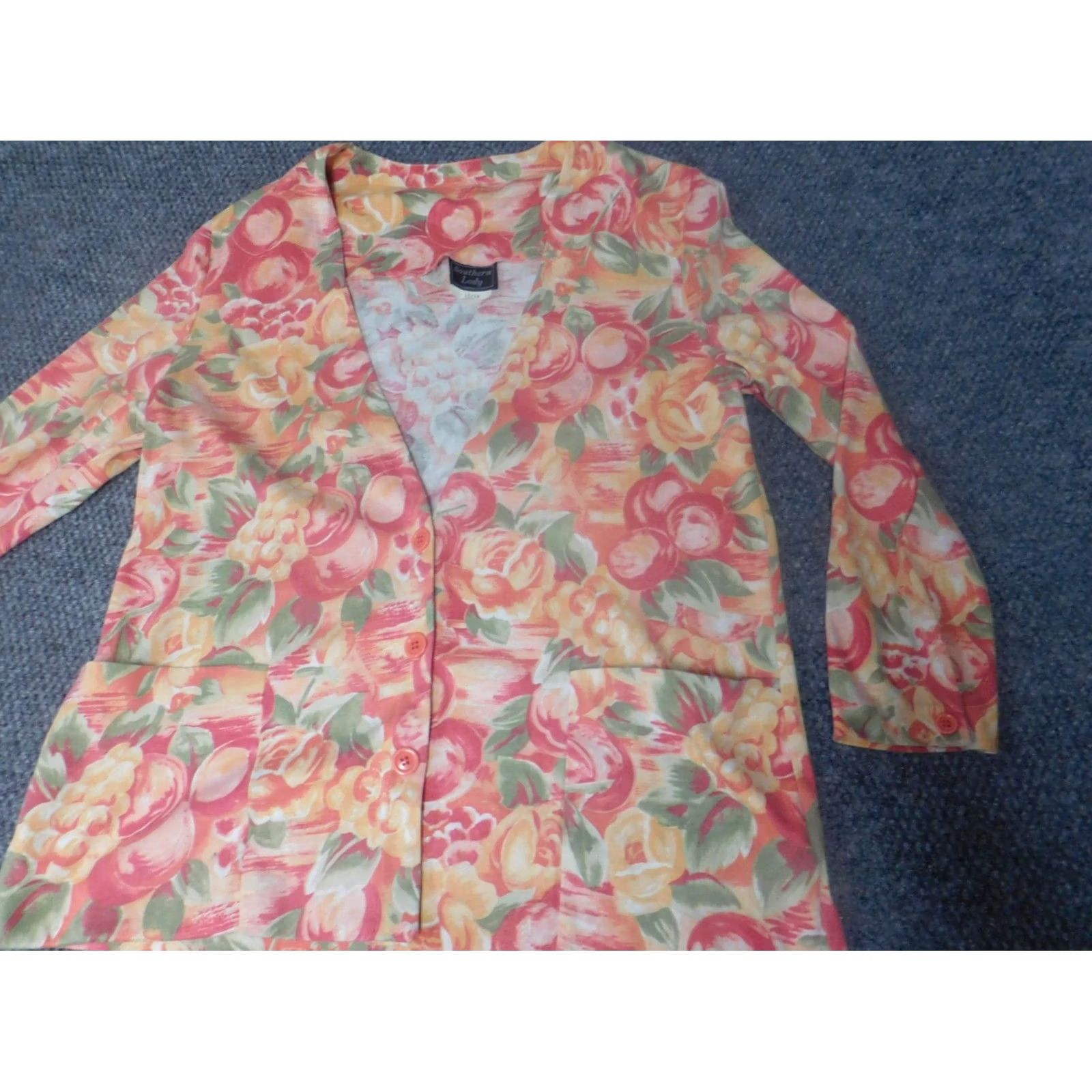 Pinko Southern Lady Womens Jacket 16 Pink Floral Shirt? Size XXL / US 16-18 / IT 52-54 - 3 Thumbnail