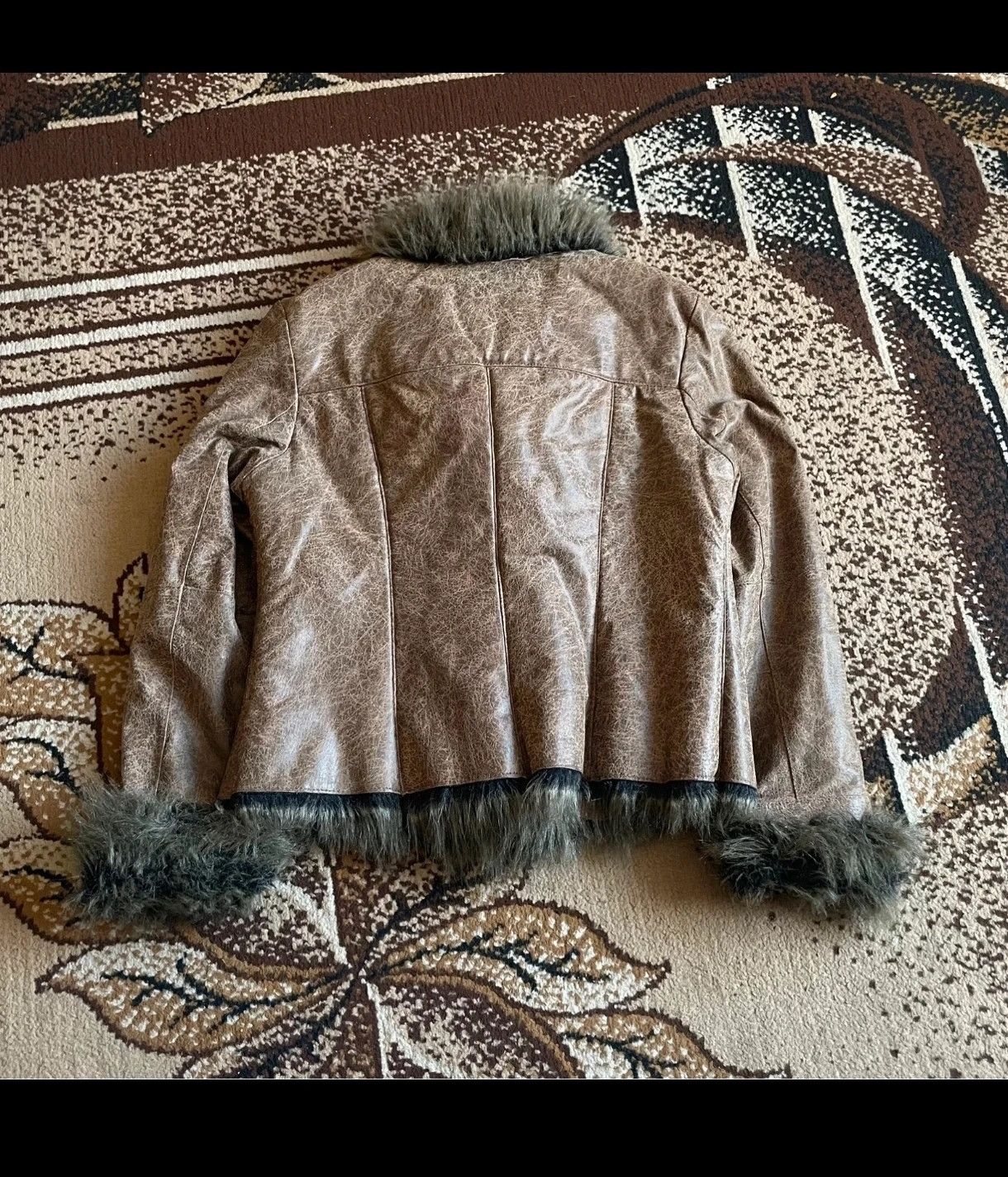 Other brown y2k biker jacket with faux fur Size M / US 6-8 / IT 42-44 - 2 Thumbnail