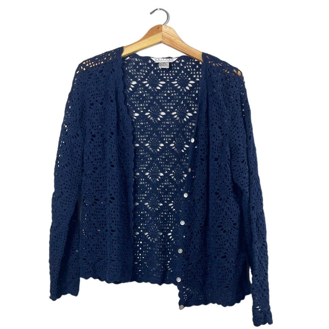 Vintage Vintage Ramie Jean Paul Richards Lace Cardigan L Size L / US 10 / IT 46 - 1 Thumbnail