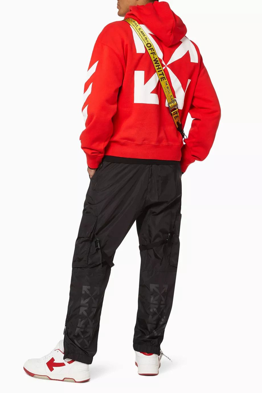 Off-White Red Mona Lisa Arrows Oversized Hoodie Size XXS / US 00 / IT 34 - 6 Thumbnail