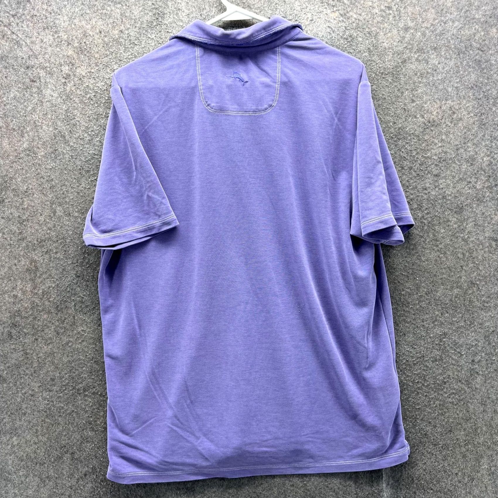 Tommy Bahama Tommy Bahama Polo Shirt Mens Large Purple Solid Tencel Blend Tagless Casual Shirt Size US L / EU 52-54 / 3 - 7 Thumbnail