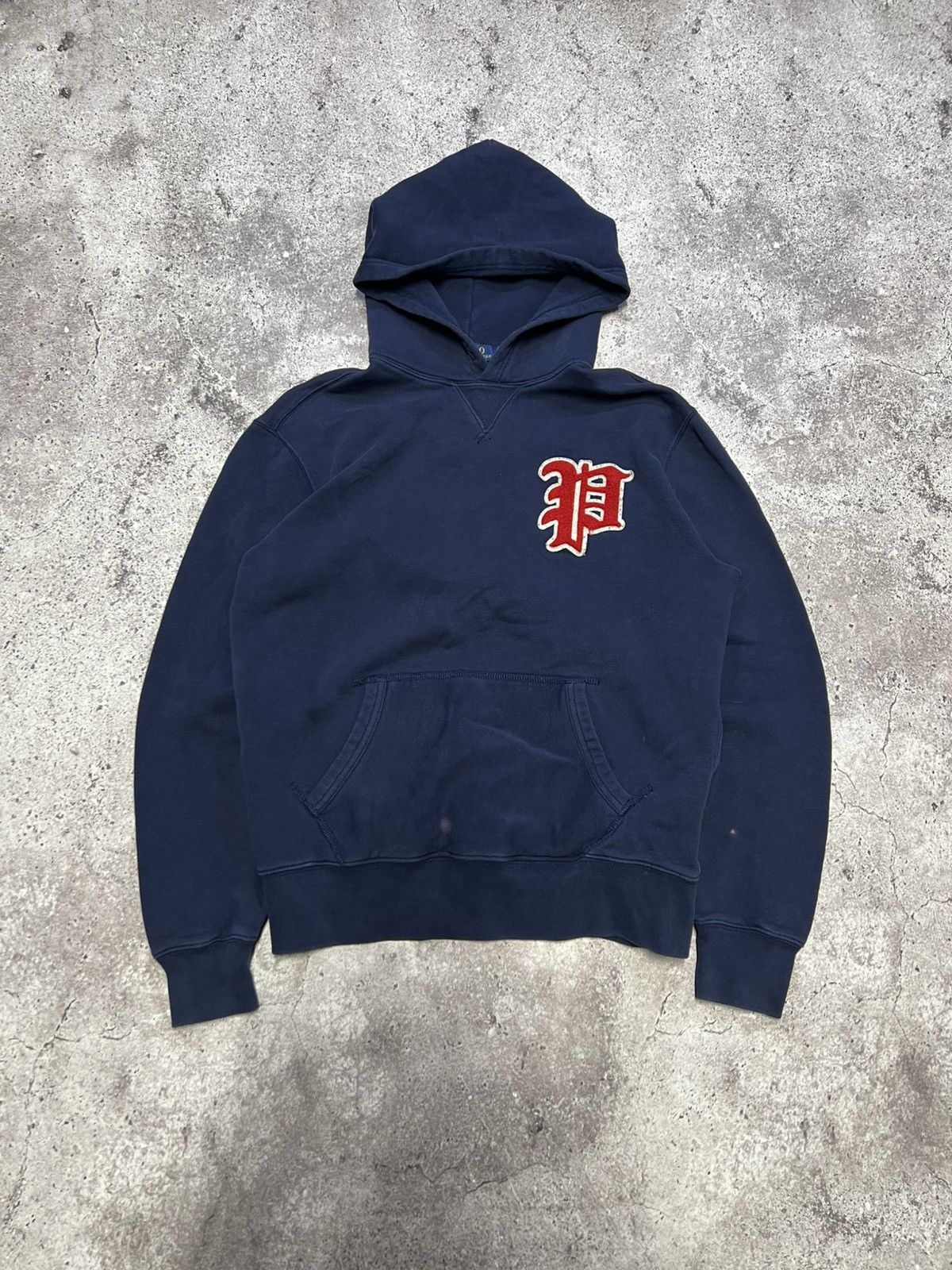 Polo Ralph Lauren Vintage Polo Ralph Lauren Hoodie P Logo Y2K Size US M / EU 48-50 / 2 - 2 Thumbnail