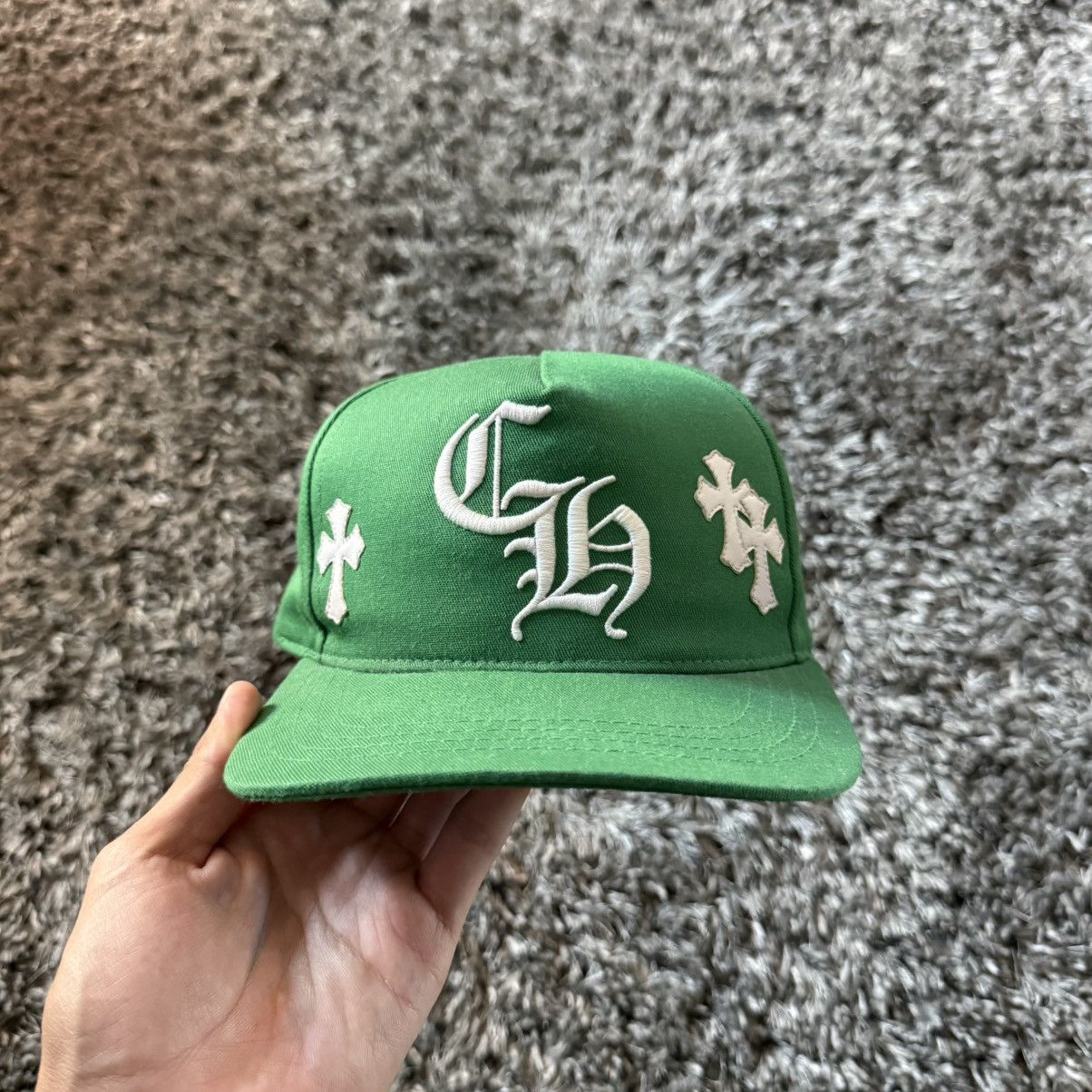 Chrome Hearts Gas station triple cross embroidered hat 'olive