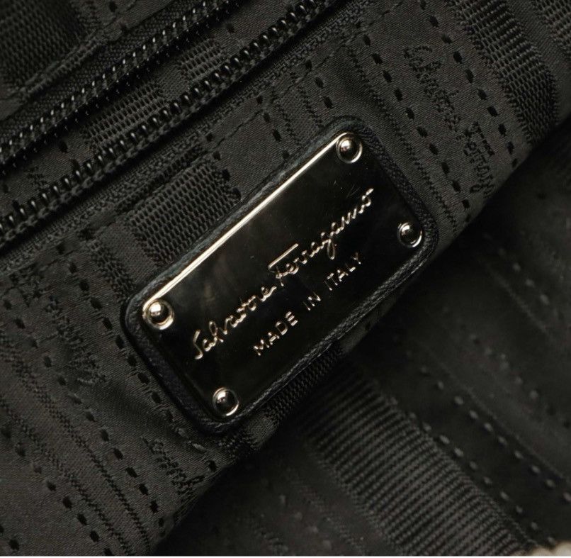 Salvatore Ferragamo Salvatore Ferragamo Black Lambskin 2-Way Bag Gancini Logo Size ONE SIZE - 6 Thumbnail