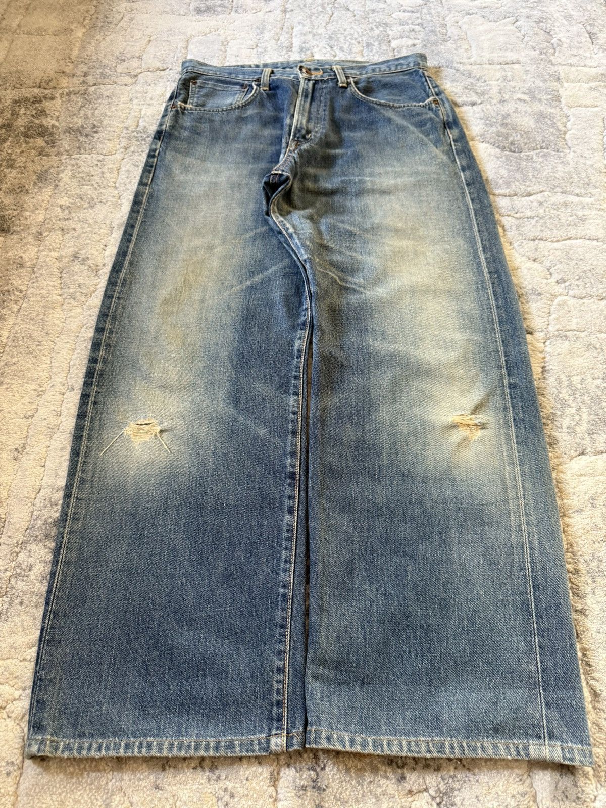 Edwin Edwin 505 Rare OG Type 1 Selvedge Baggy Jeans Size US 32 / EU 48 - 5 Thumbnail