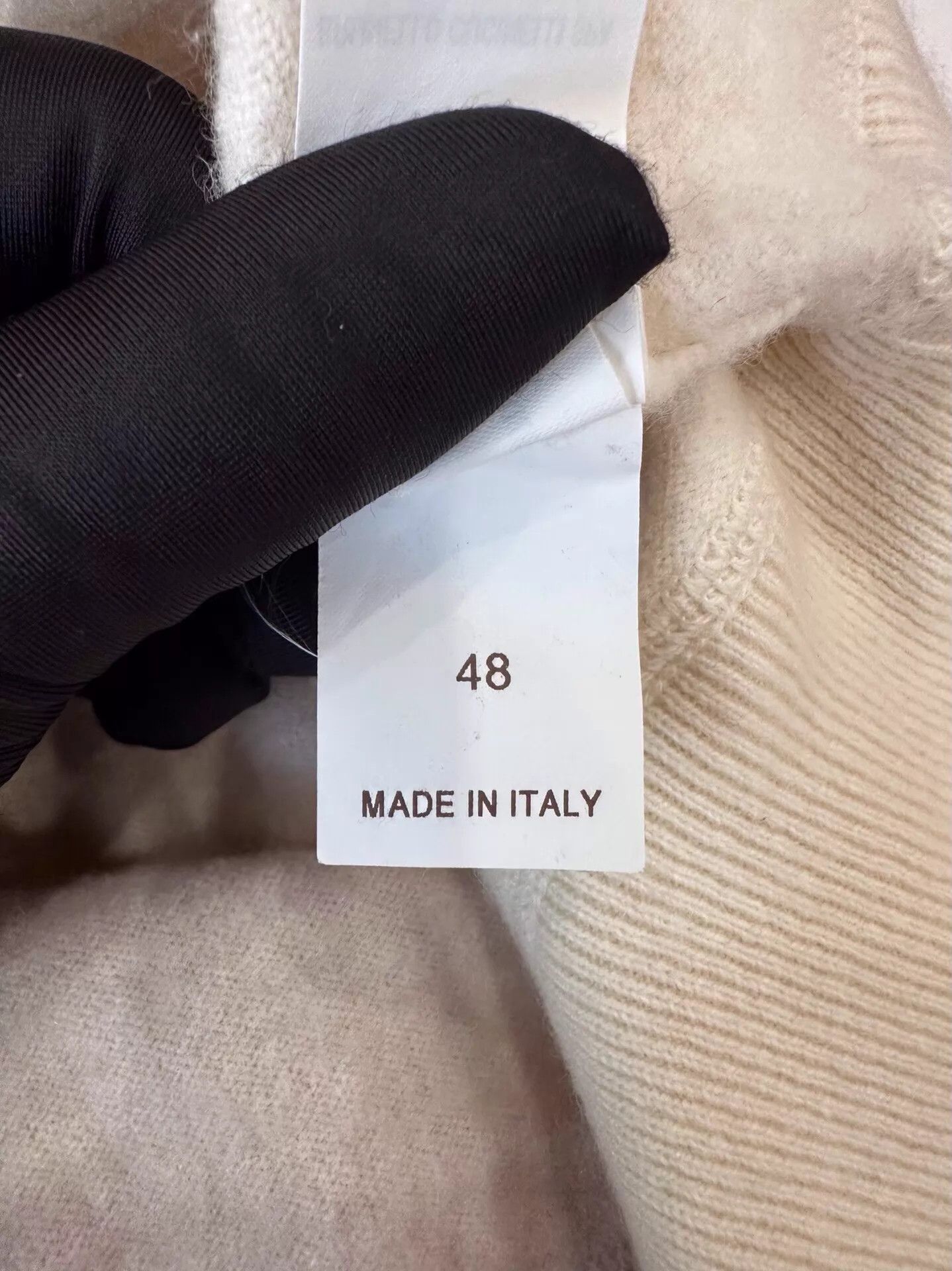 Brunello Cucinelli BC Men's Ivory Cashmere Hoodie 48 New Size US M / EU 48-50 / 2 - 6 Thumbnail