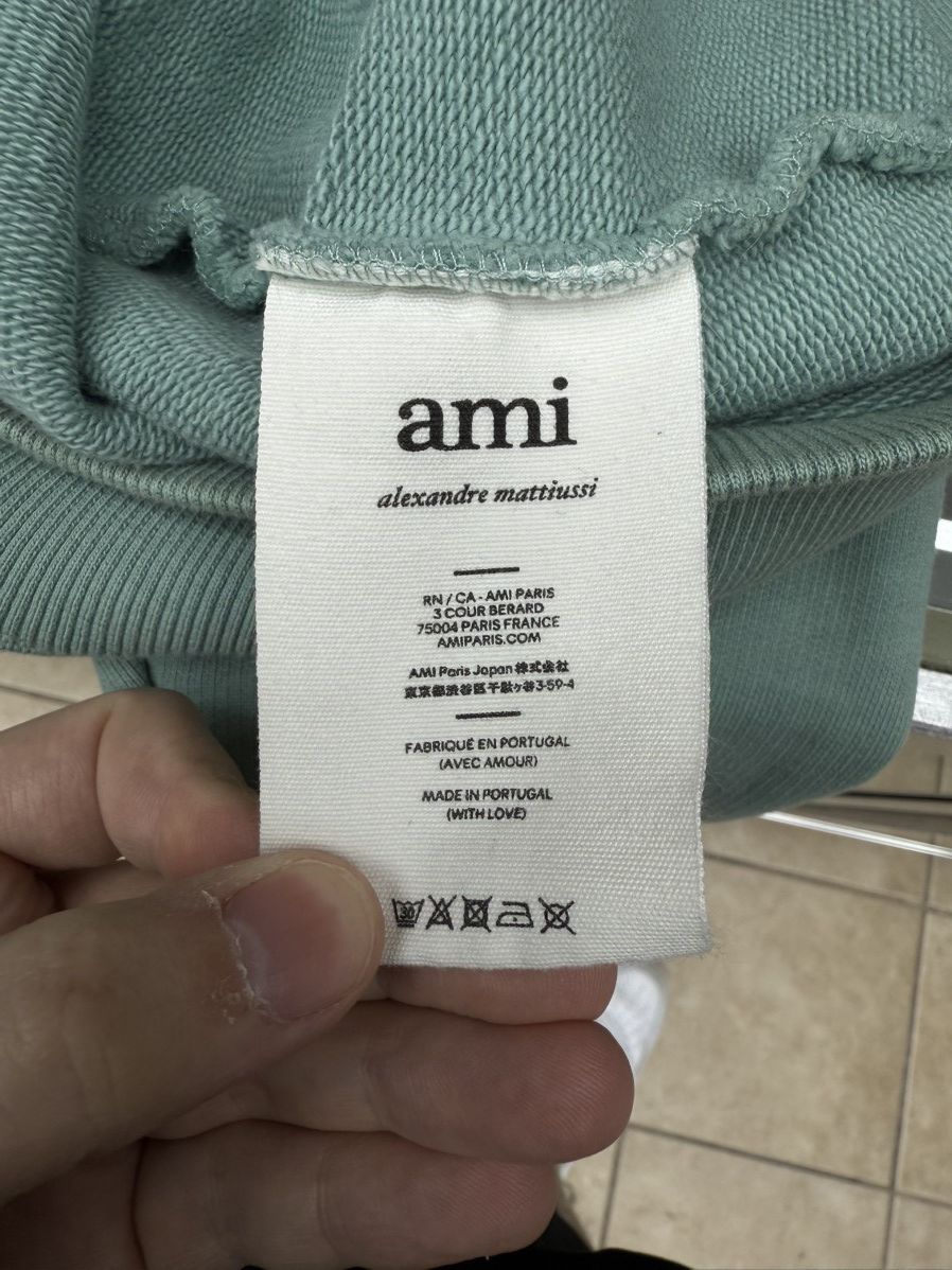 AMI green AMI Paris Ami de Cœur half-zip Sweatshirt size XXL Size US XXL / EU 58 / 5 - 10 Thumbnail