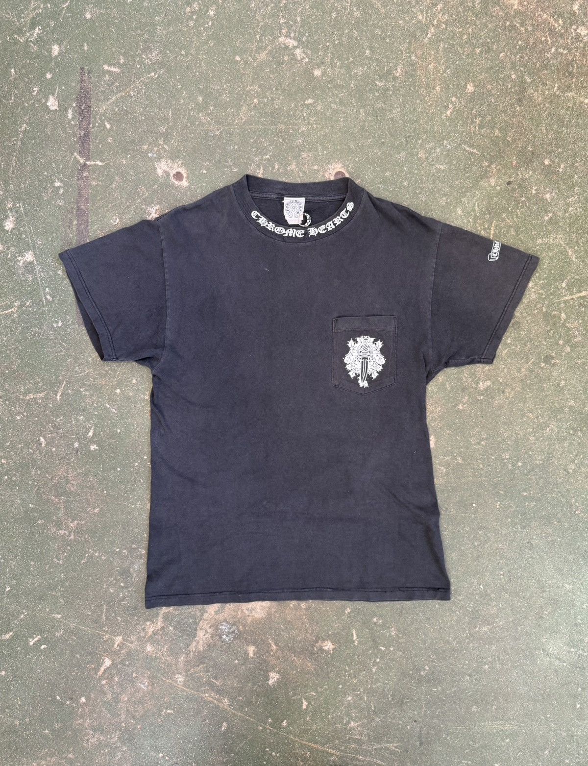 Chrome Hearts Vintage 2000s Chrome Hearts “Dagger Collar Tee” Size US M / EU 48-50 / 2 - 1 Thumbnail