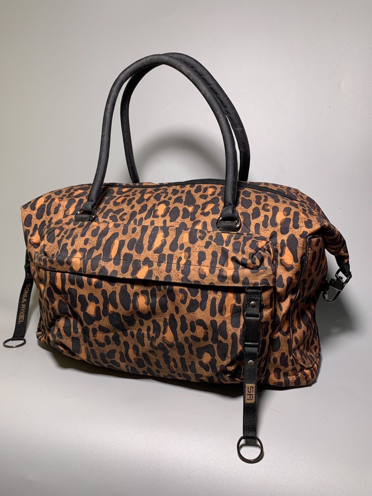 Sonia Rykiel SONIA RYKIEL LEOPARD PRINT HAND DUFFLE BAG Size ONE SIZE - 2 Thumbnail
