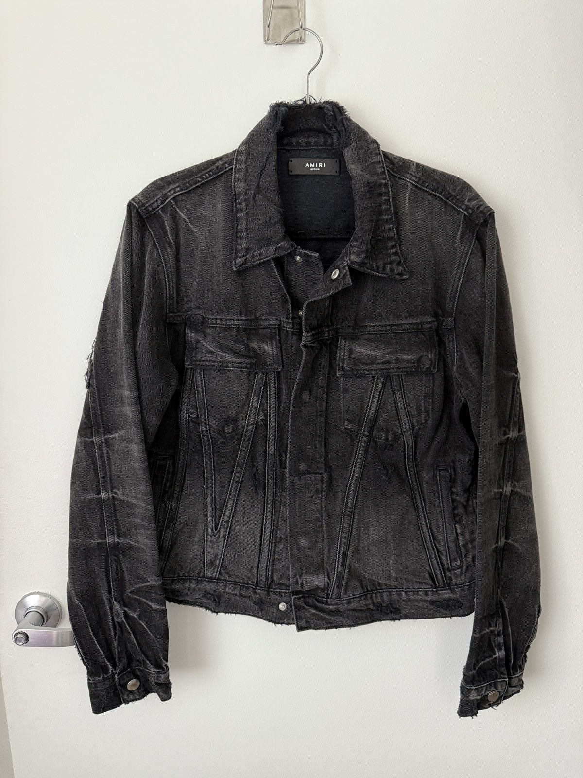 Amiri AMIRI faded panelled denim jacket Size US M / EU 48-50 / 2 - 1 Thumbnail