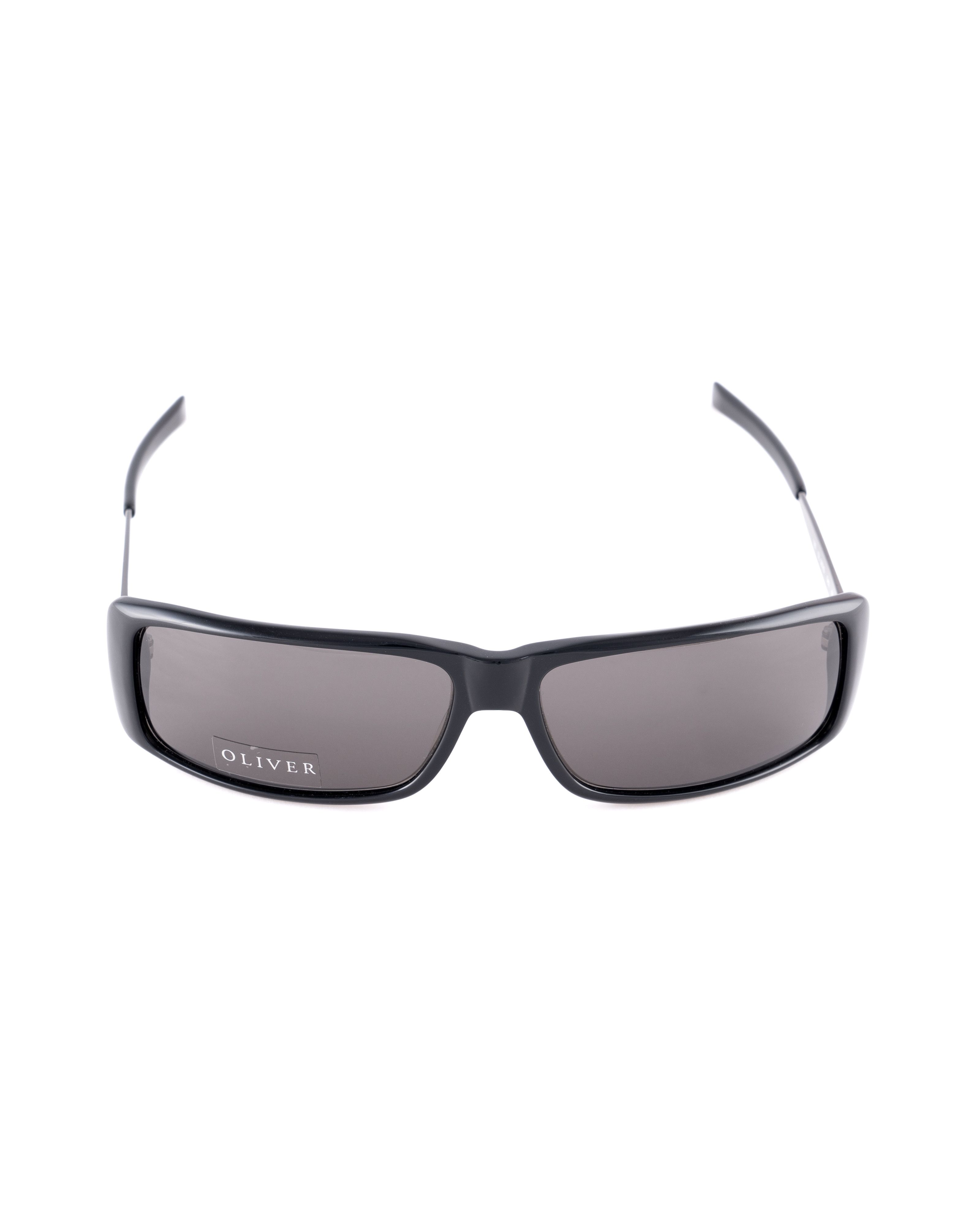 Valentino Oliver by Valentino 90's Rectangle Black Sunglasses Size ONE SIZE - 1 Thumbnail