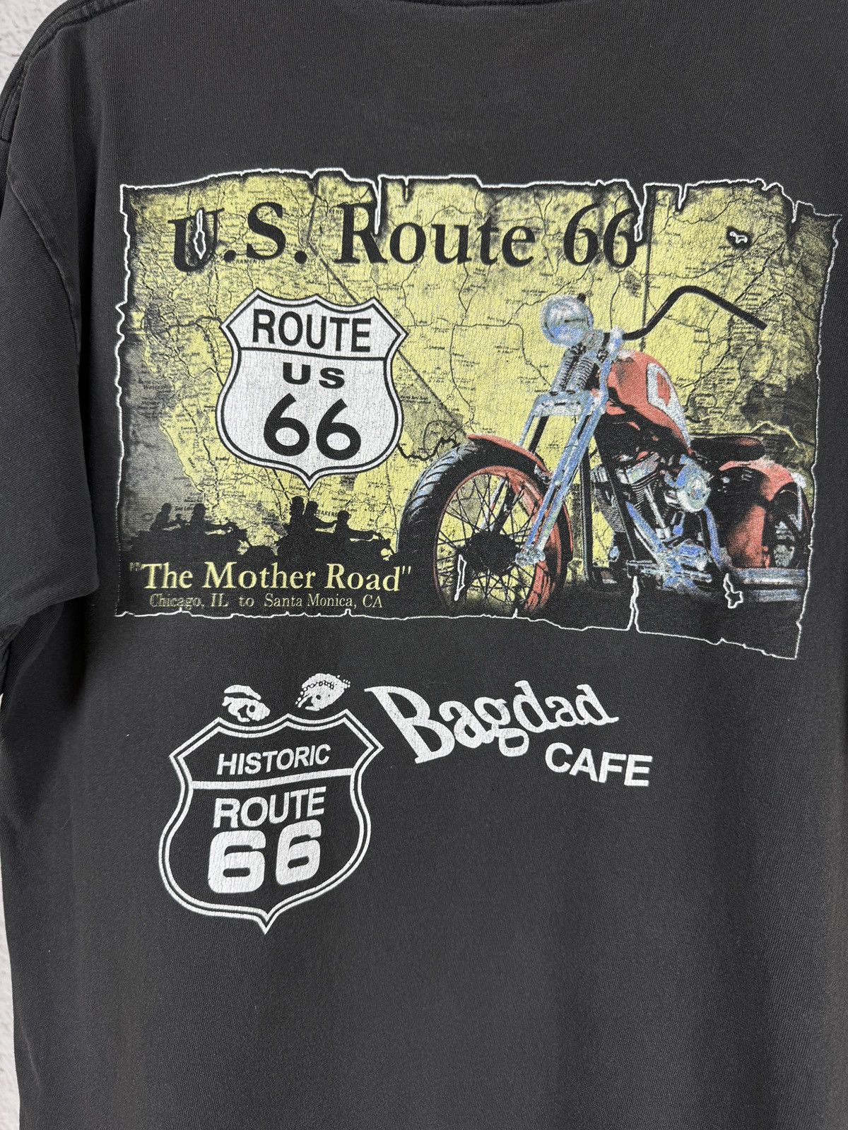 Route 66 Vintage 90s US Route 66 Bagdad Cafe The Mother Road tee y2k Size US L / EU 52-54 / 3 - 11 Thumbnail