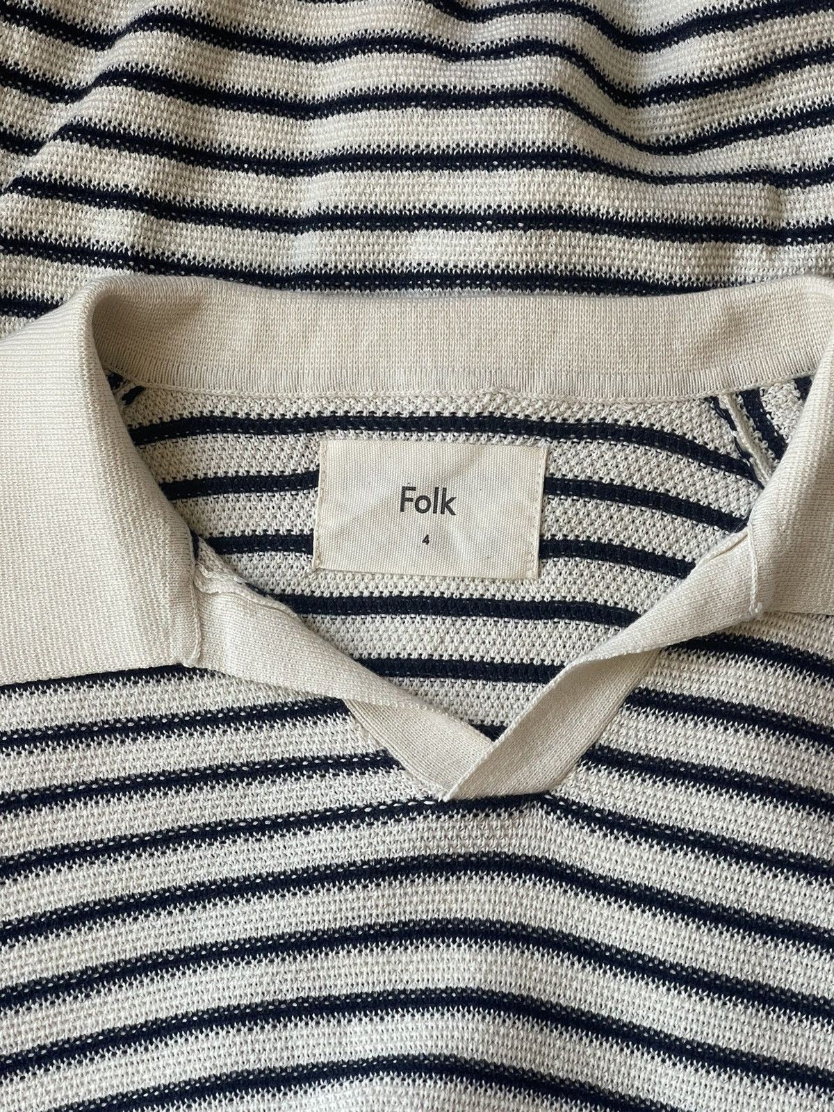 Designer Folk Striped sopranos Italian style polo tee Size US L / EU 52-54 / 3 - 10 Thumbnail
