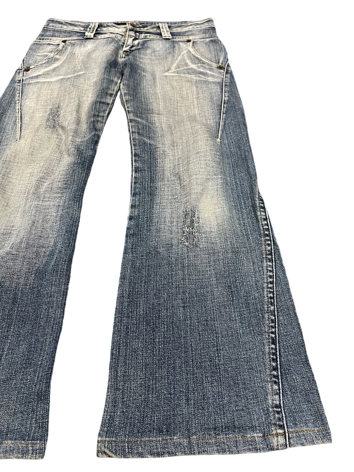 Camel × Vintage Vintage Camel Road Flare Bell Bottom Grunge Denim Size US 32 / EU 48 - 3 Thumbnail