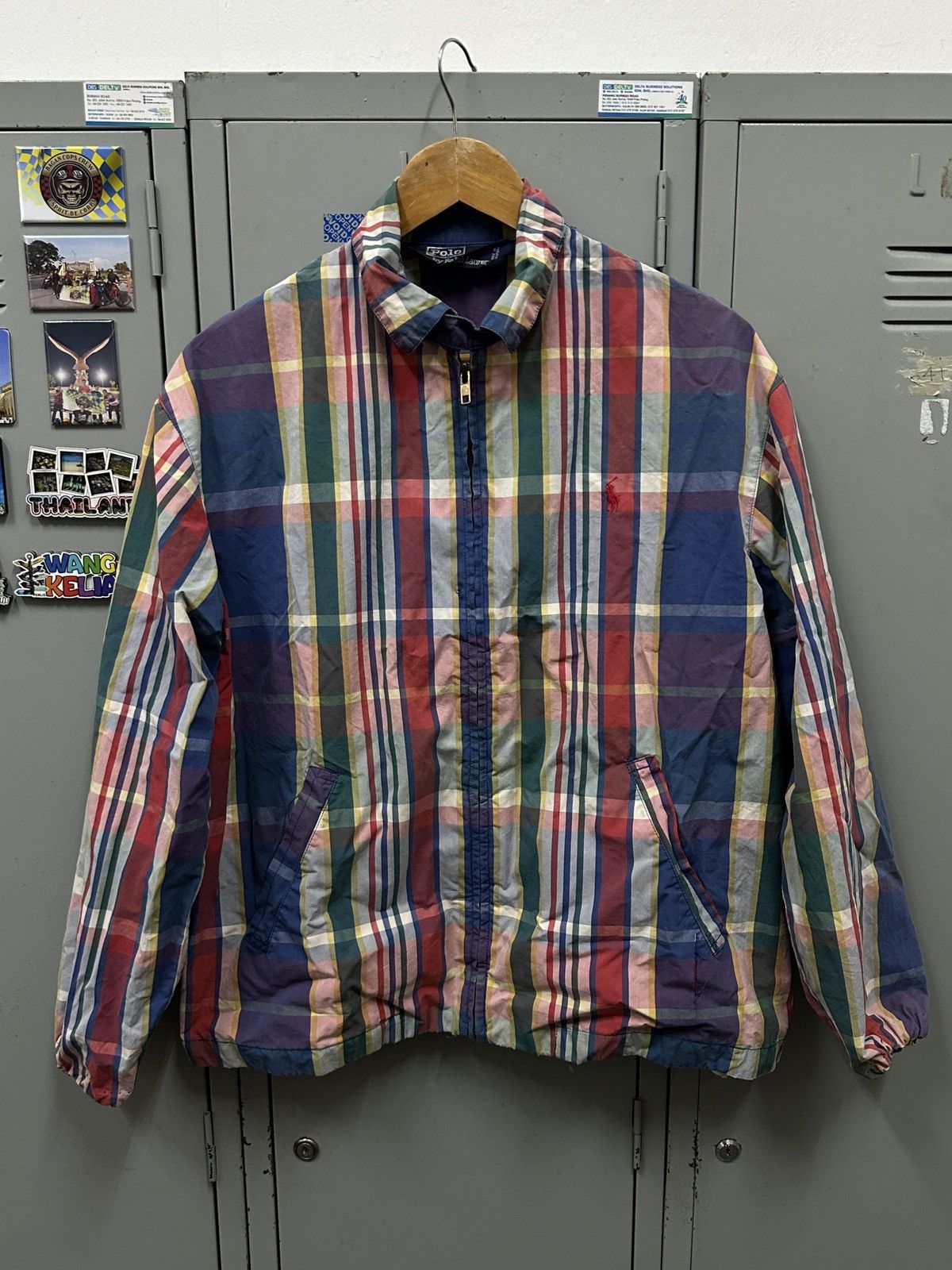 Polo Ralph Lauren Vintage Polo Ralph Lauren Plaid Zipper Light Jacket Size US M / EU 48-50 / 2 - 3 Thumbnail