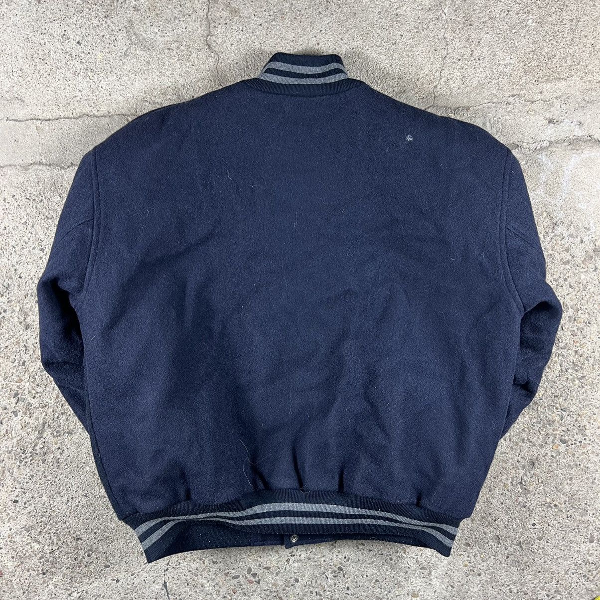 Japanese Brand Vintage 90s Wool Bomber Jacket Varsity Jary Size US L / EU 52-54 / 3 - 2 Thumbnail