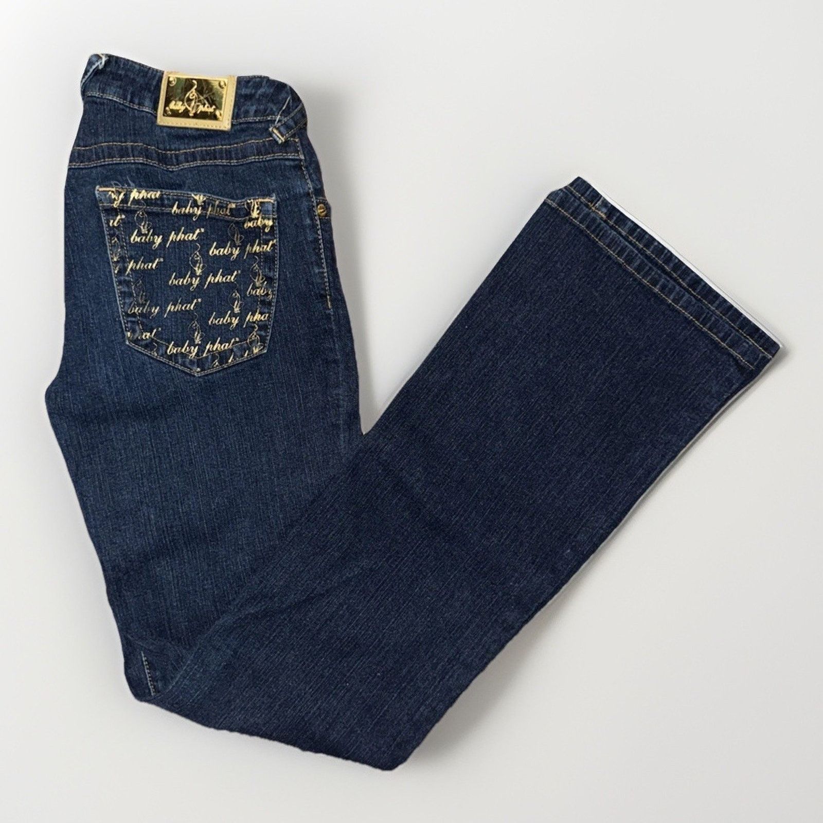 Vintage Baby Phat Flared Jeans Women’s 5 26x34 Blue Low Rise Denim Size 26" / US 2 / IT 38 - 1 Thumbnail