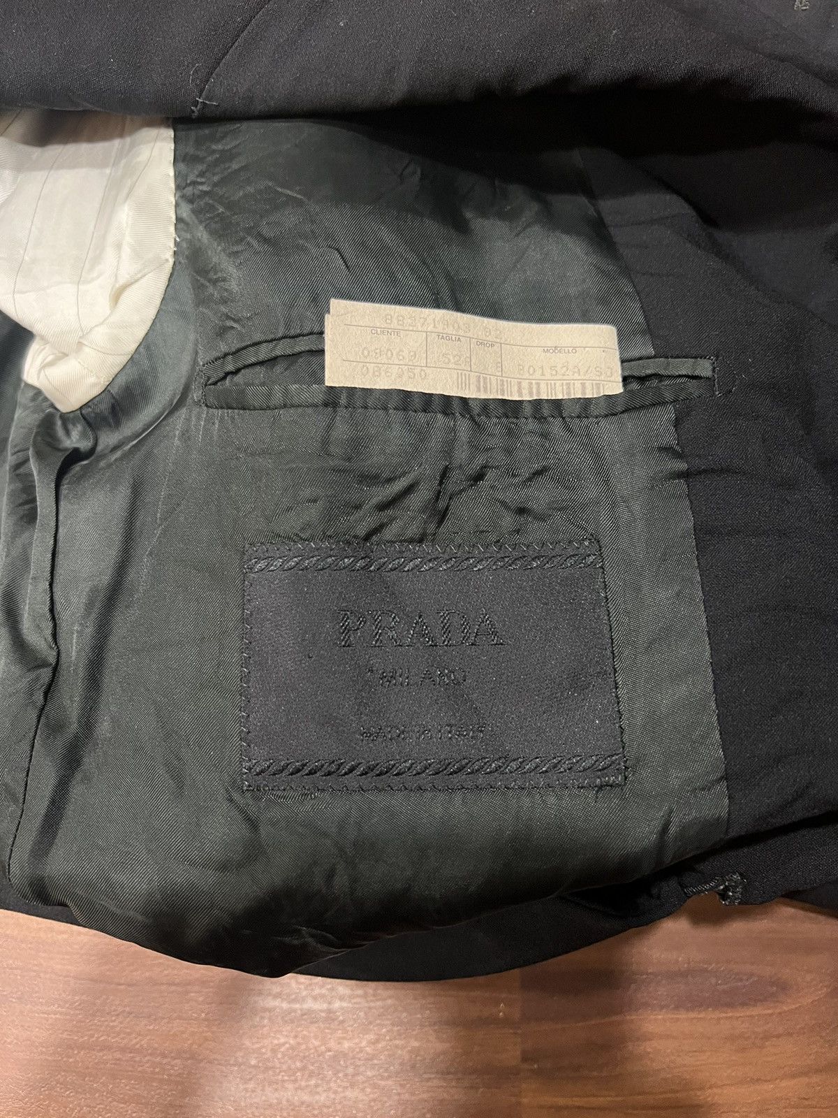 Prada × Vintage 1990’s Prada Virgin Wool Blazer Size 52S - 4 Thumbnail