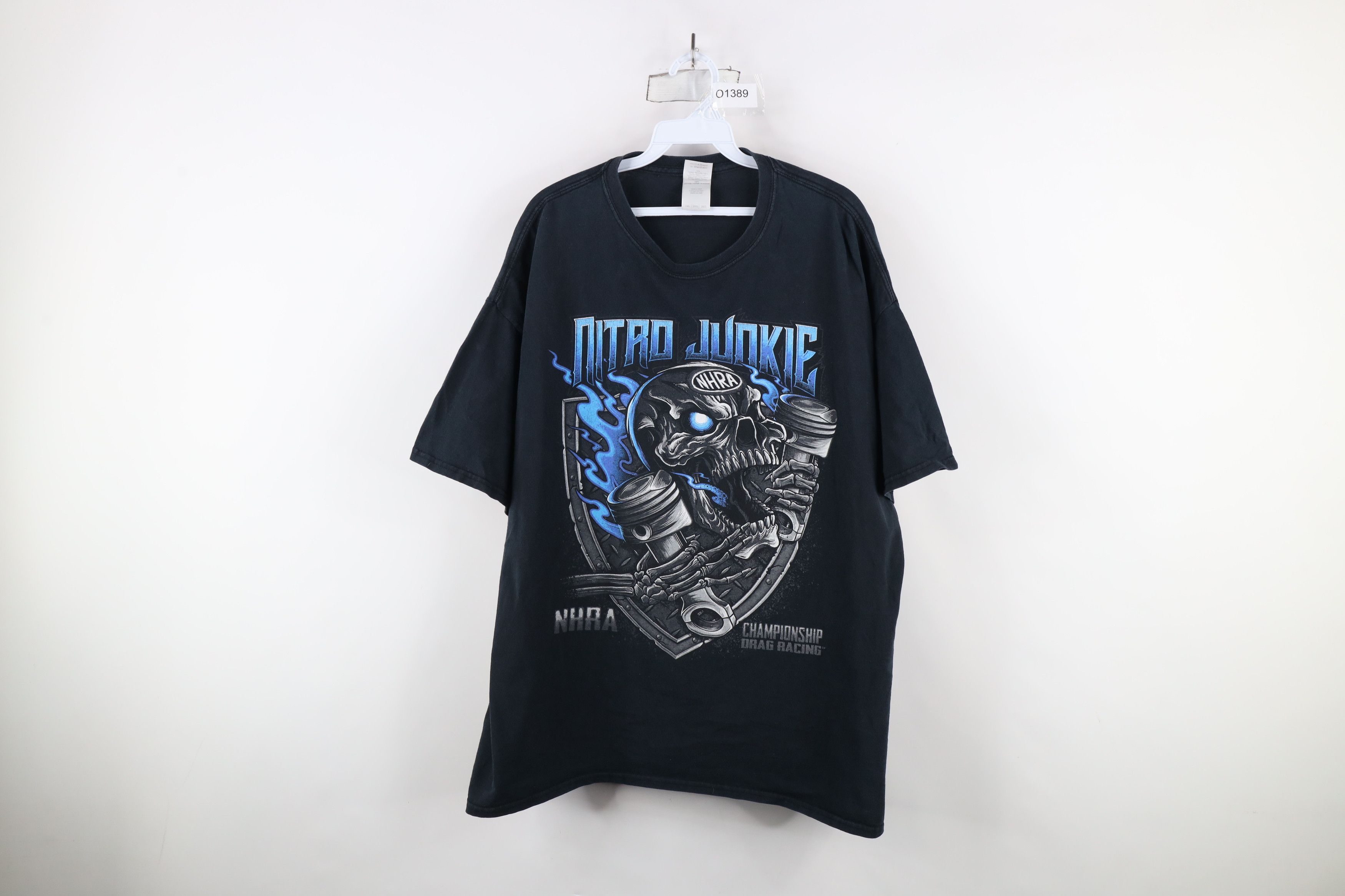 Other Vintage Y2K Nitro Junkie NHRA Drag RAcing Skeleton T-Shirt Size US XXL / EU 58 / 5 - 1 Thumbnail
