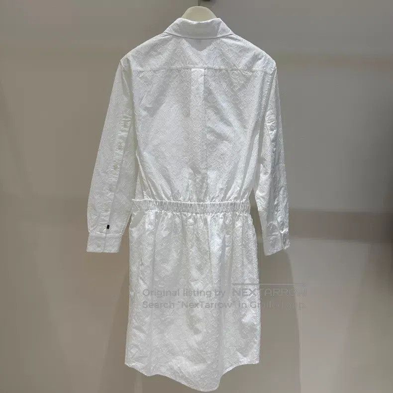 Louis Vuitton Louis Vuitton Old flower full print jacquard shirt dress Size XXS / US 00 / IT 34 - 3 Thumbnail