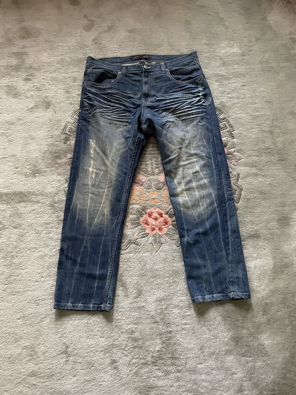 JNCO × Southpole × Vintage Vintage Southpole Acne Stained Wideleg Jeans Size US 44 / EU 60 - 1 Thumbnail