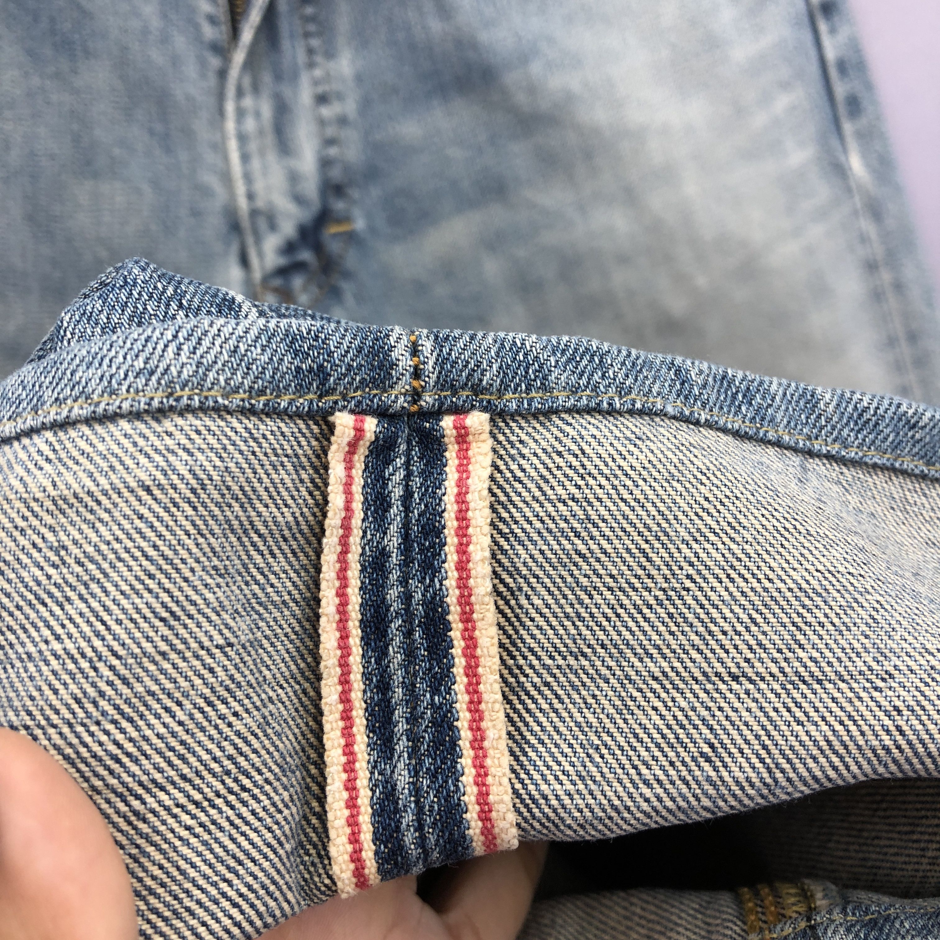 Lee Vintage 80s Lee Riders Selvedge Redline Mud Wash Jeans Denim Size US 30 / EU 46 - 9 Thumbnail
