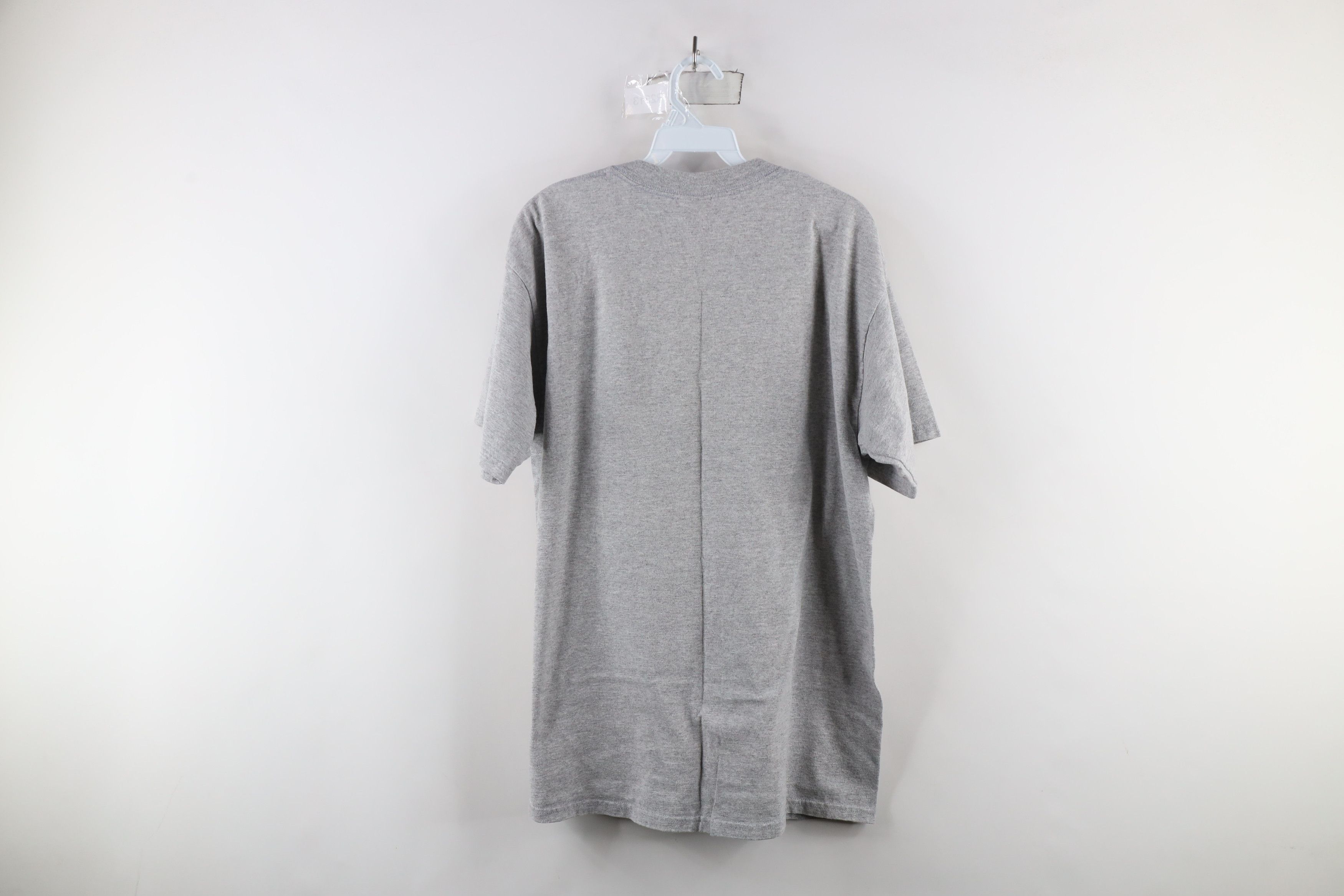 Vintage Vintage 90s Streetwear Tribal Skull Skeleton T-Shirt Gray Size US L / EU 52-54 / 3 - 9 Thumbnail