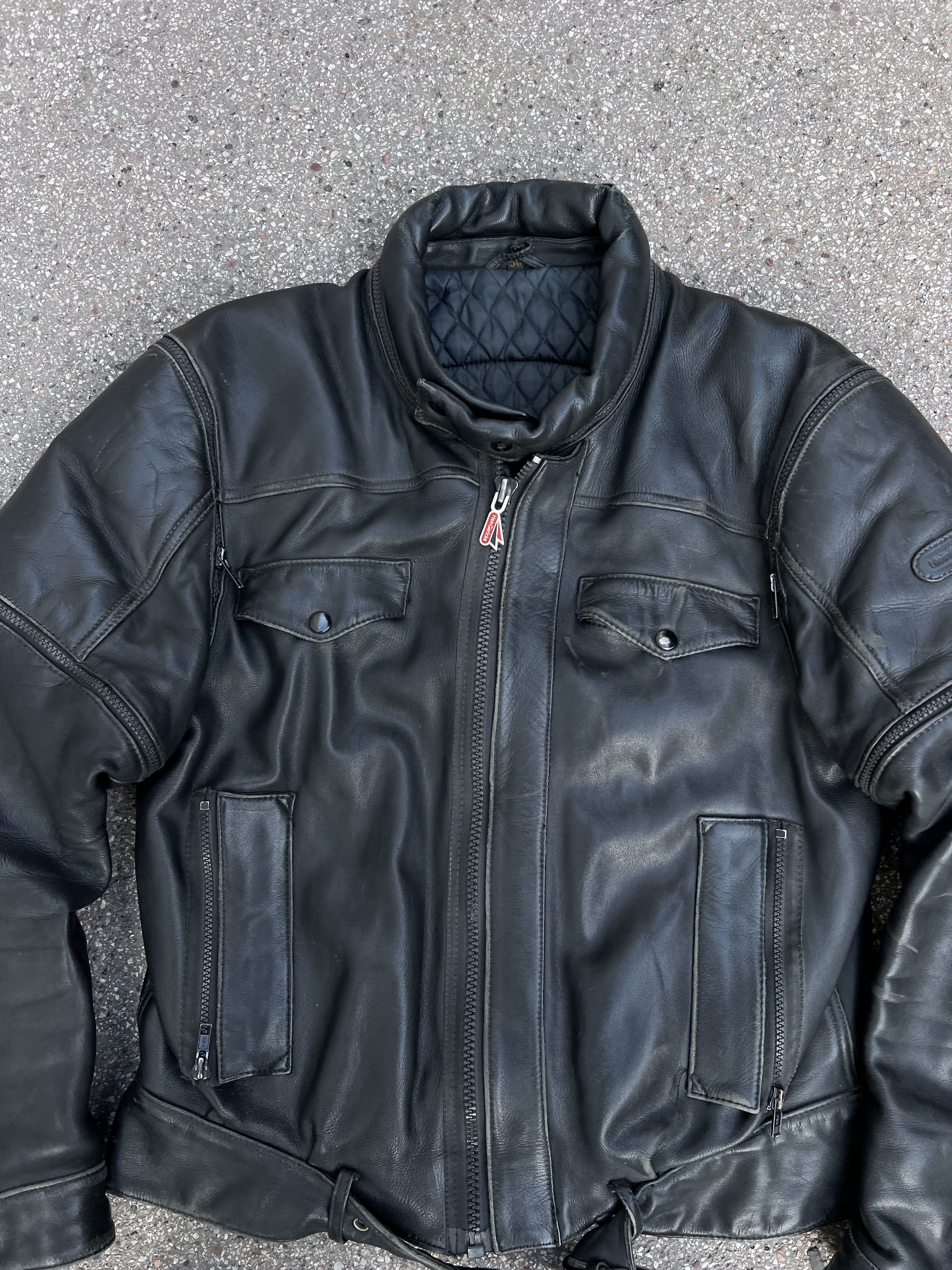 If Six Was Nine Rare Asymmetric rick owens type leather bomber racing jacket Size US M / EU 48-50 / 2 - 6 Thumbnail