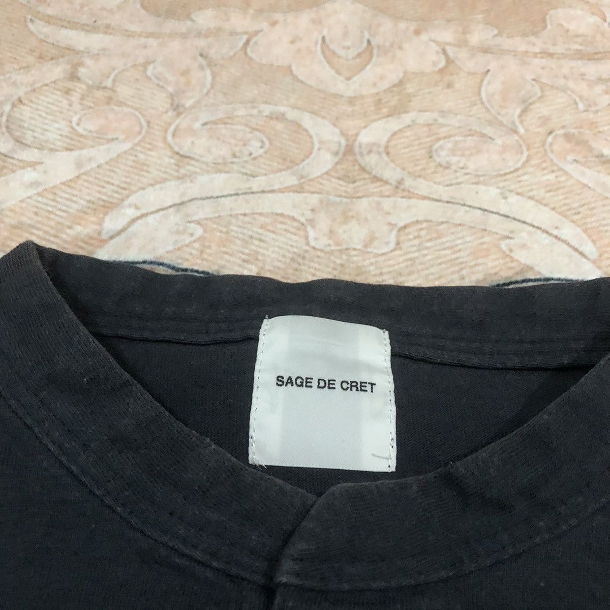 Japanese Brand × Sage De Cret Rare Distressed Sage De Cret Japan 3/4 Henley Tees Size US S / EU 44-46 / 1 - 8 Thumbnail