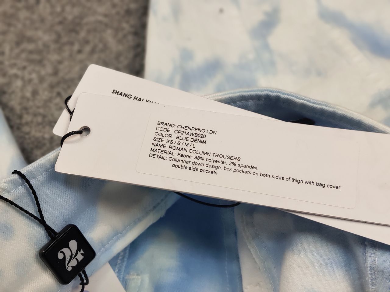 CHENPENG Chen Peng Japan Design Roman Column Trouser Blue Cargo Pants Size US 32 / EU 48 - 22 Thumbnail